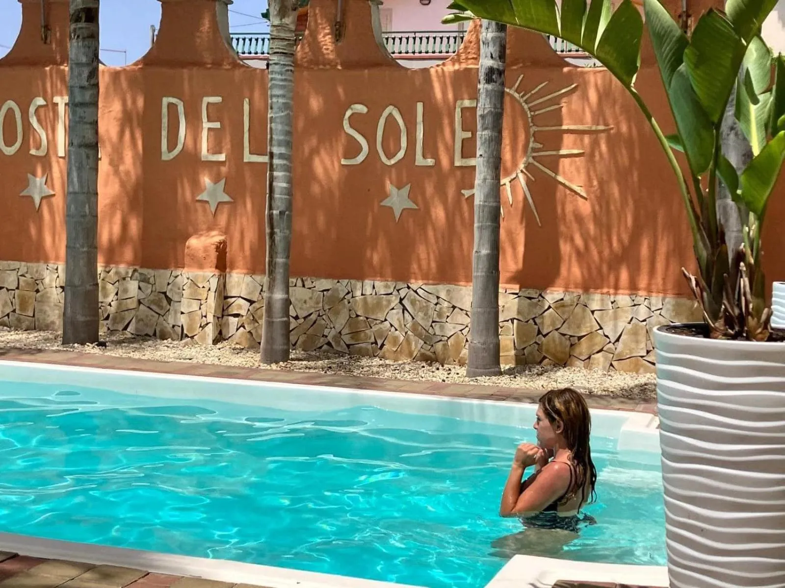 Pool view in Mg Palace Hotel Costa del Sole