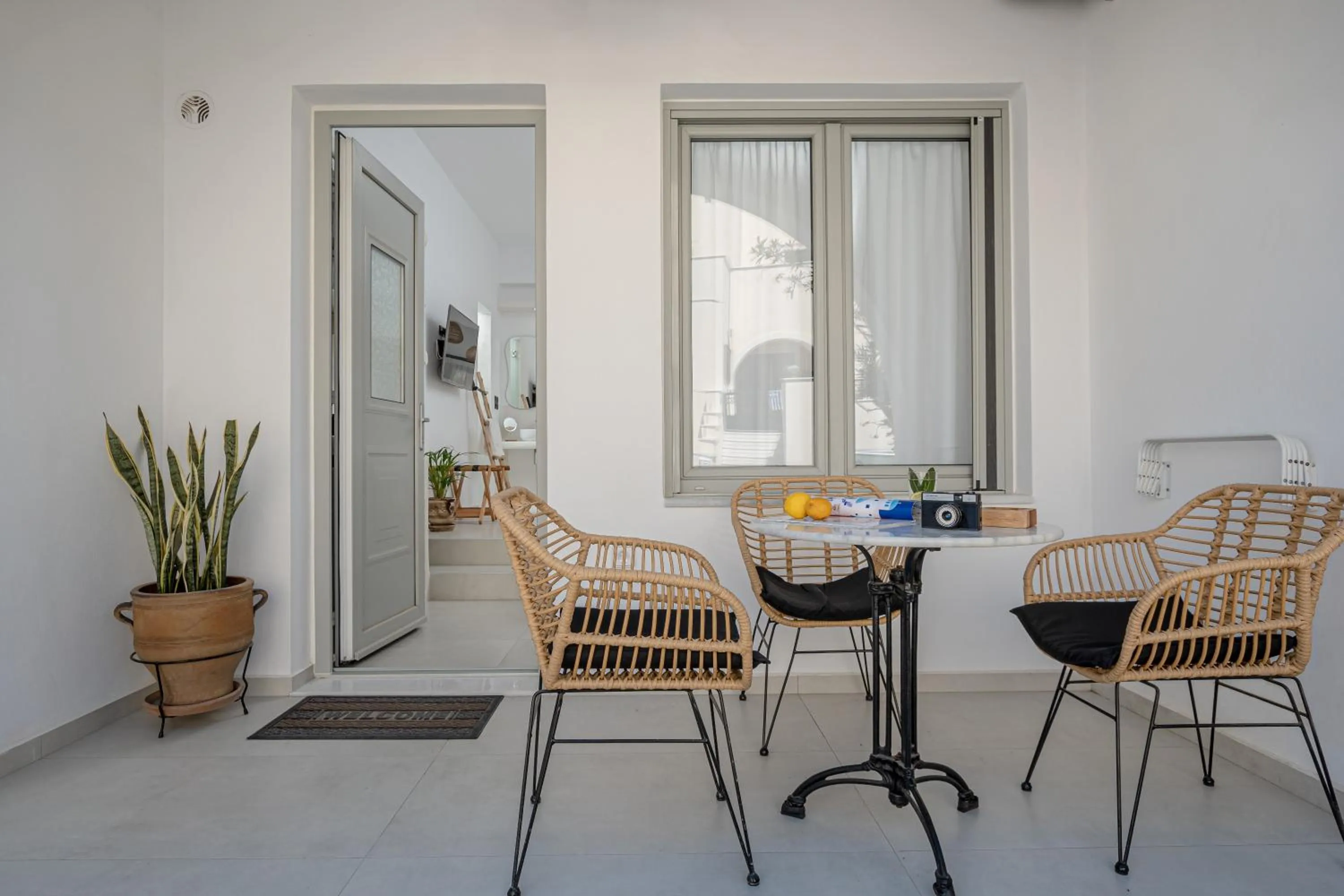 Patio in Adama's Suites Naxos