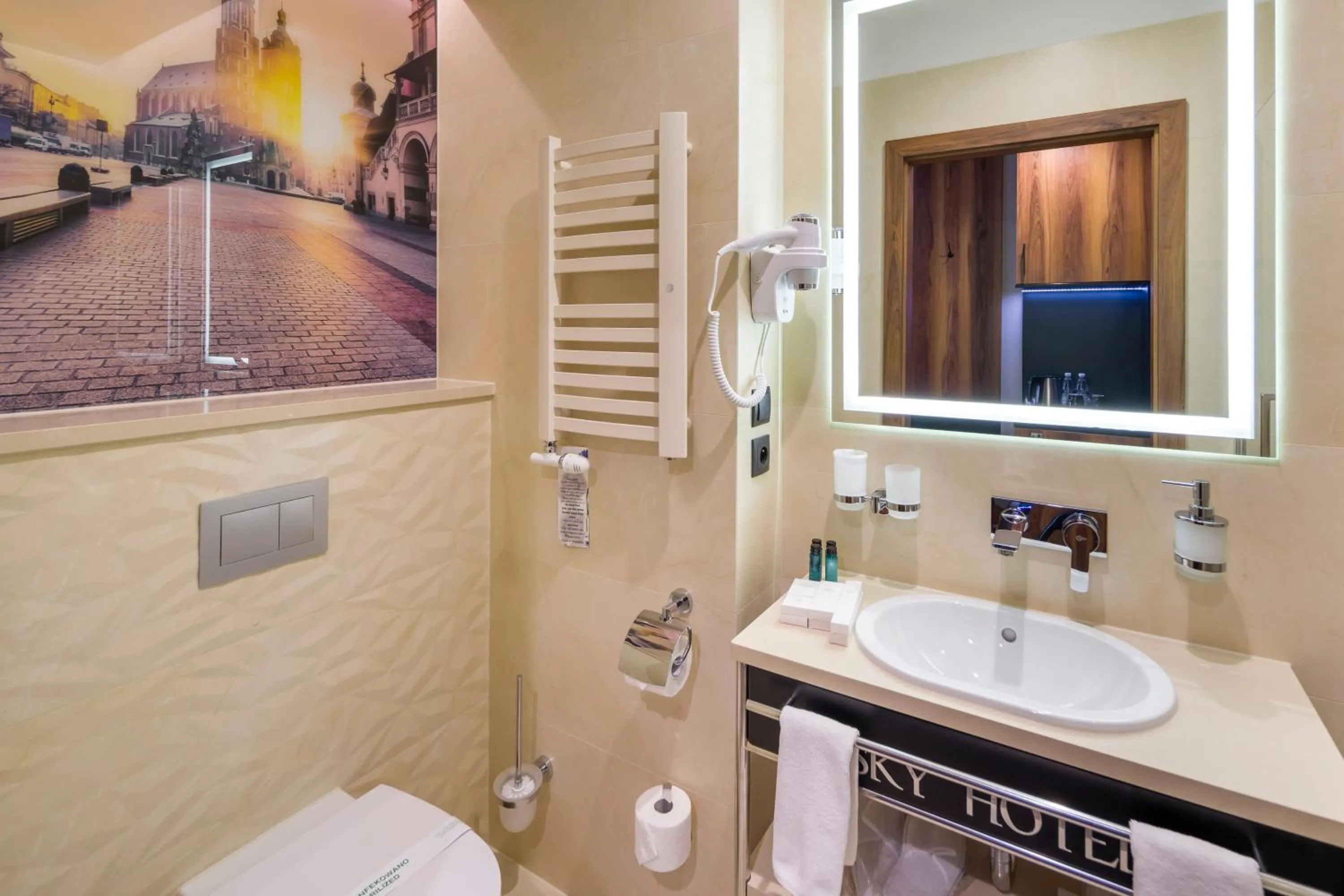 Bathroom in Sky Hotel Kraków