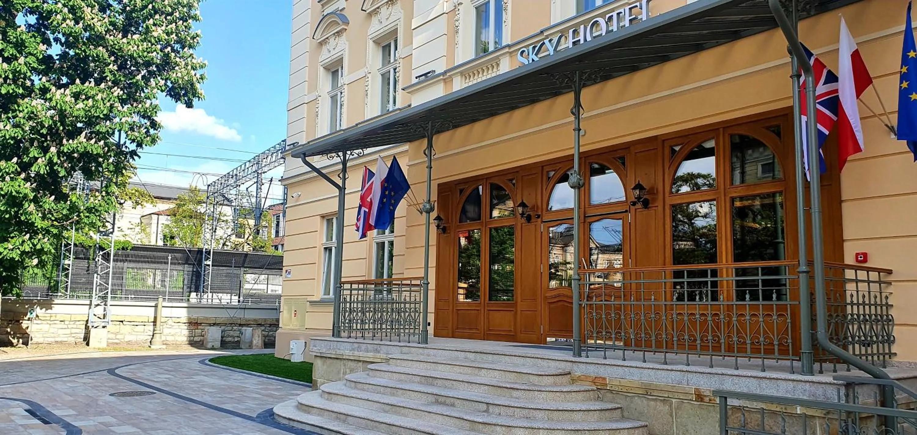Property building in Sky Hotel Kraków