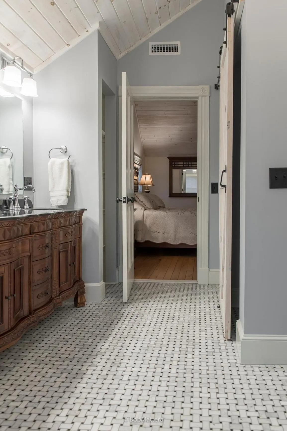 Bed in Restored 1881 Farm House