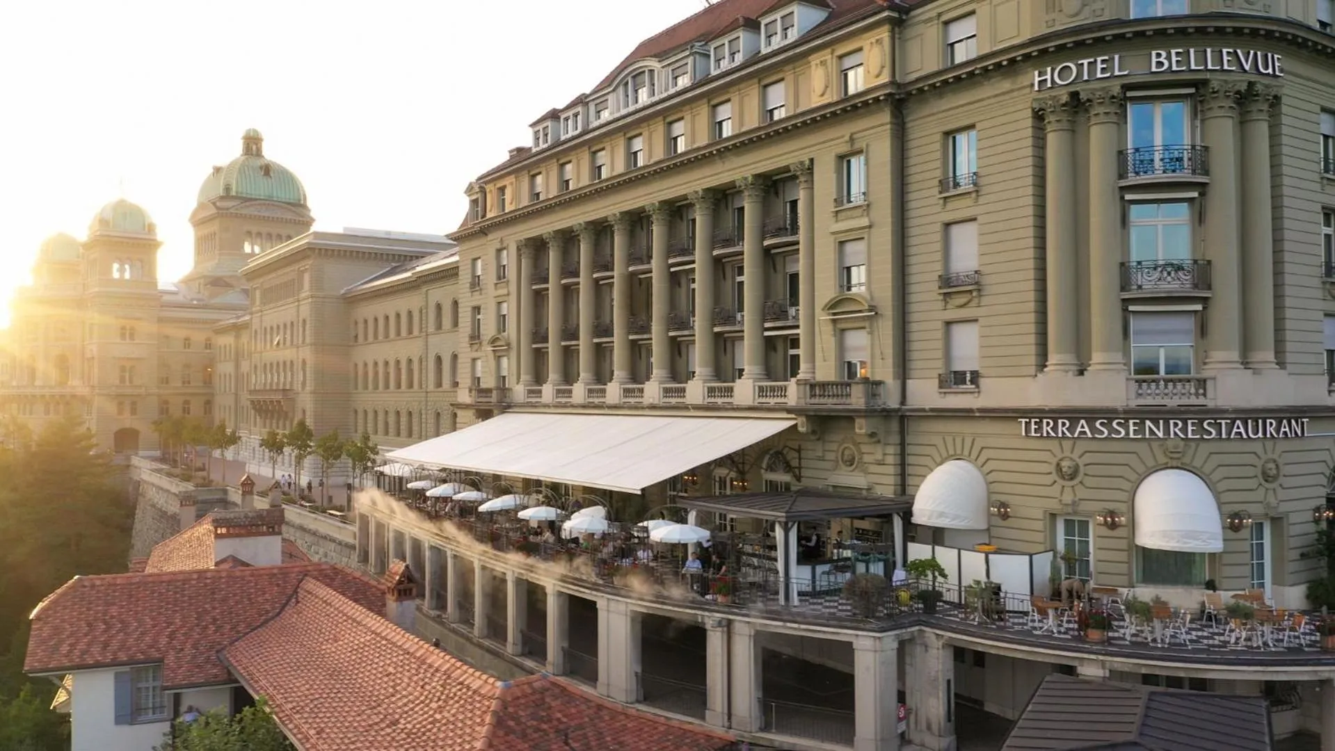 Property building in Hotel Bellevue Palace Bern