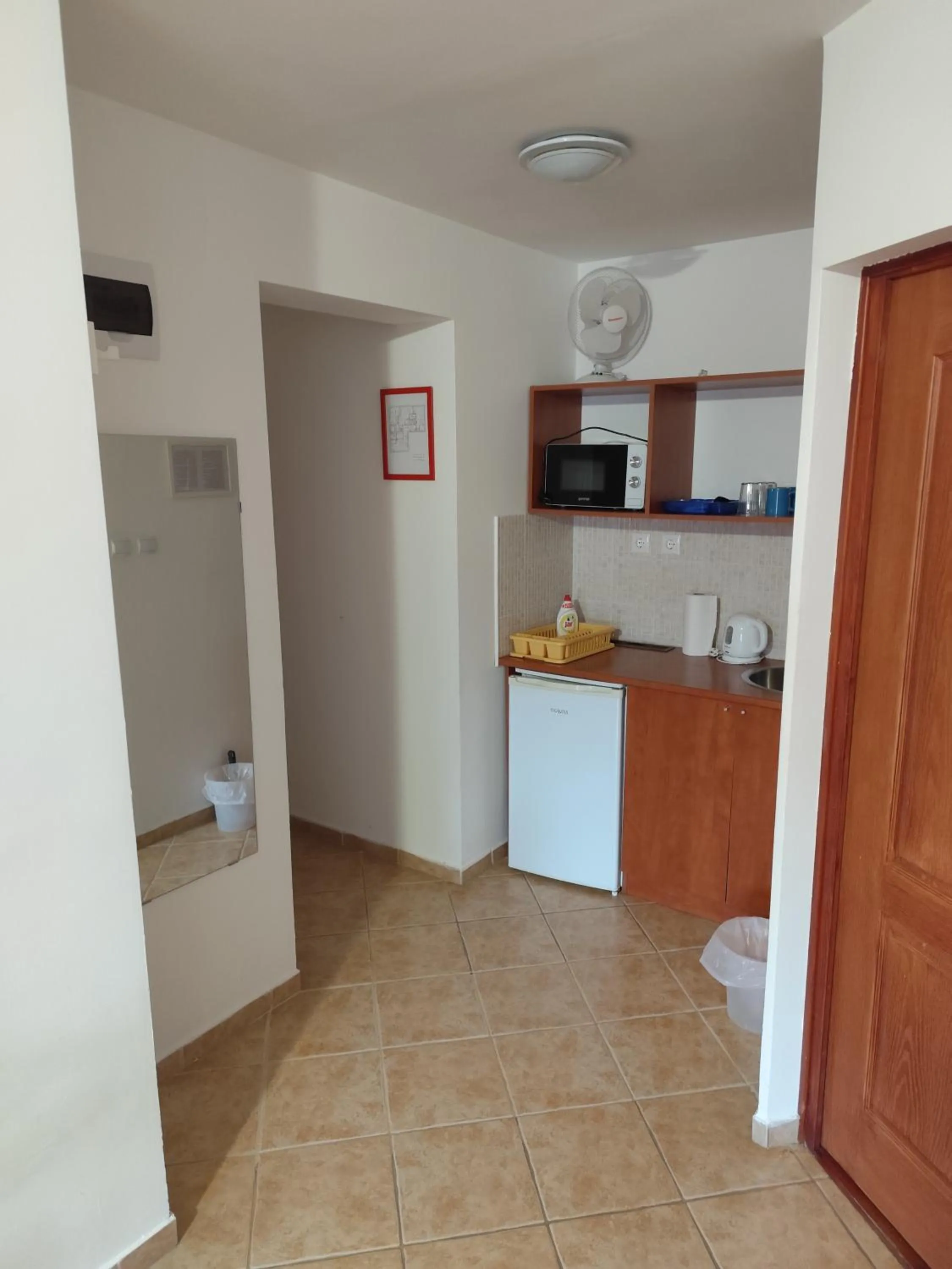 Kitchen or kitchenette in Szent Kristóf Apartmanhotel