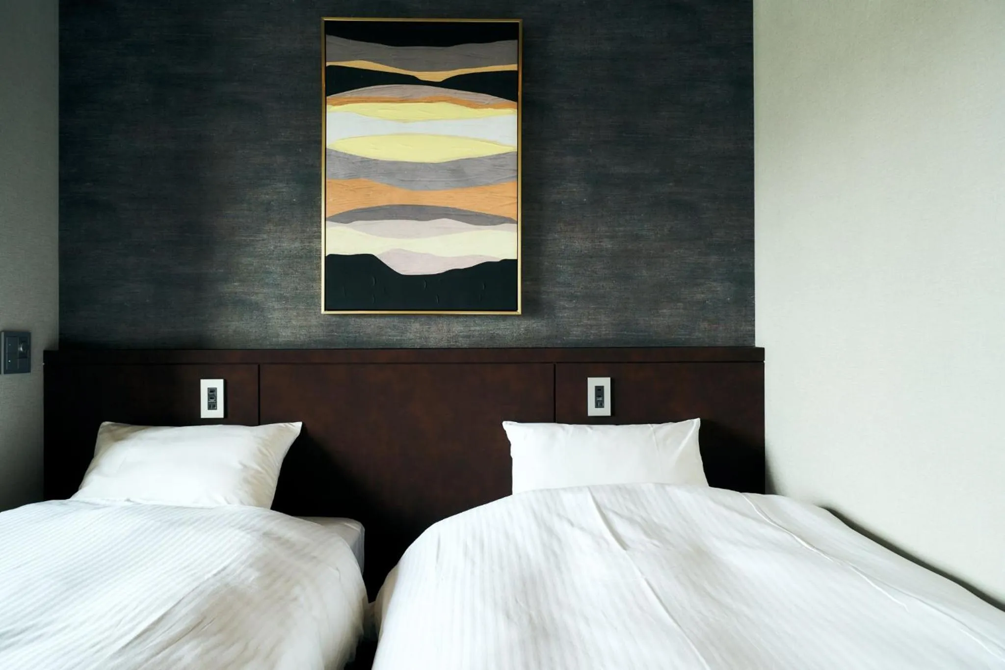 Bed in Rakuten STAY Kyoto Station Standard Twin Room