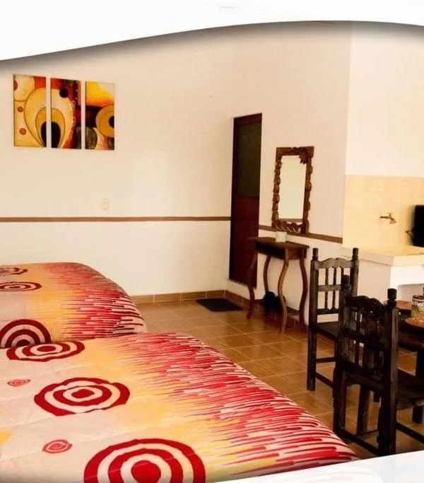 Bed in Posada Acaxiloco