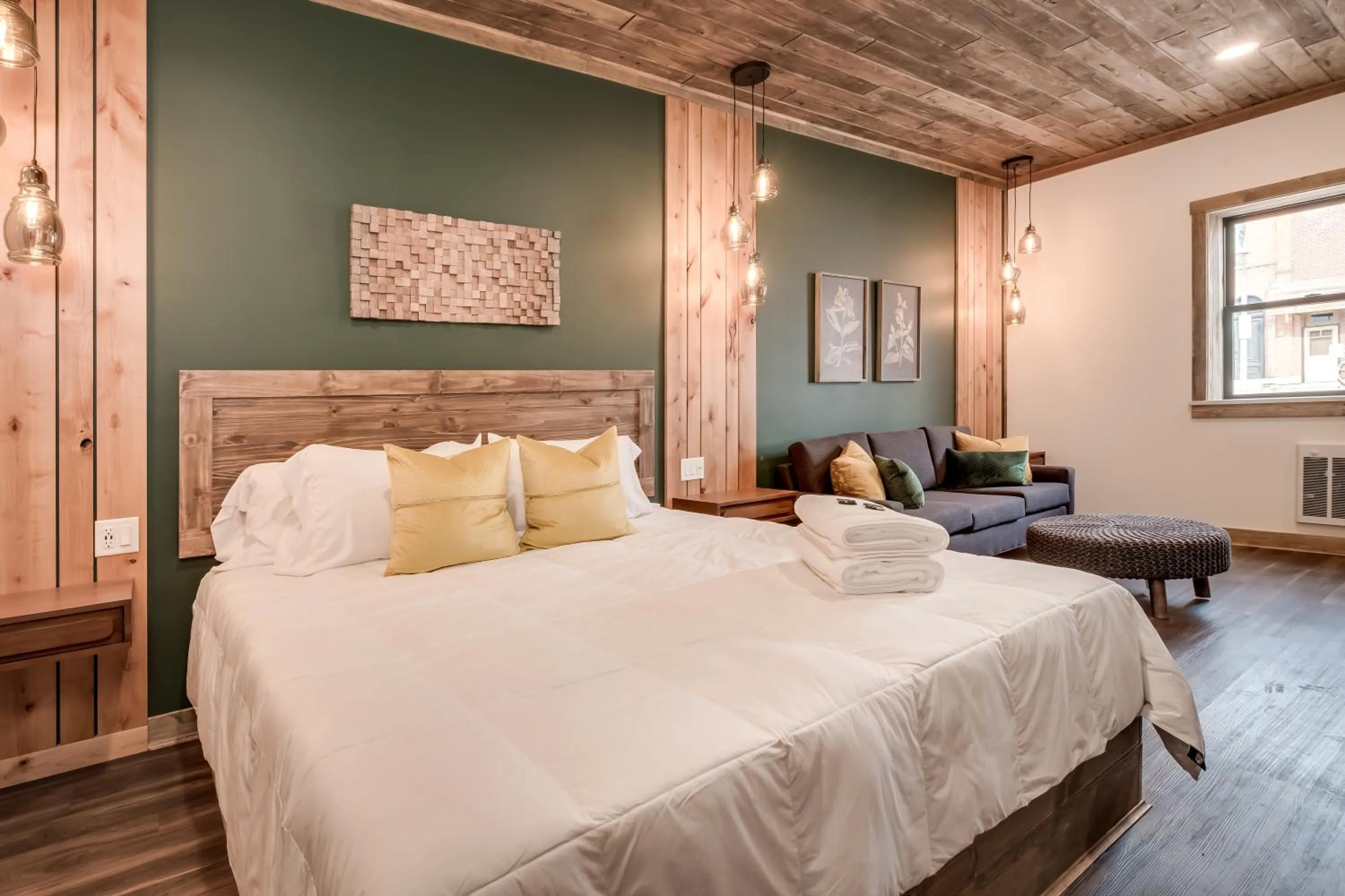 Bed in The Port of Prescott Boutique Hotel