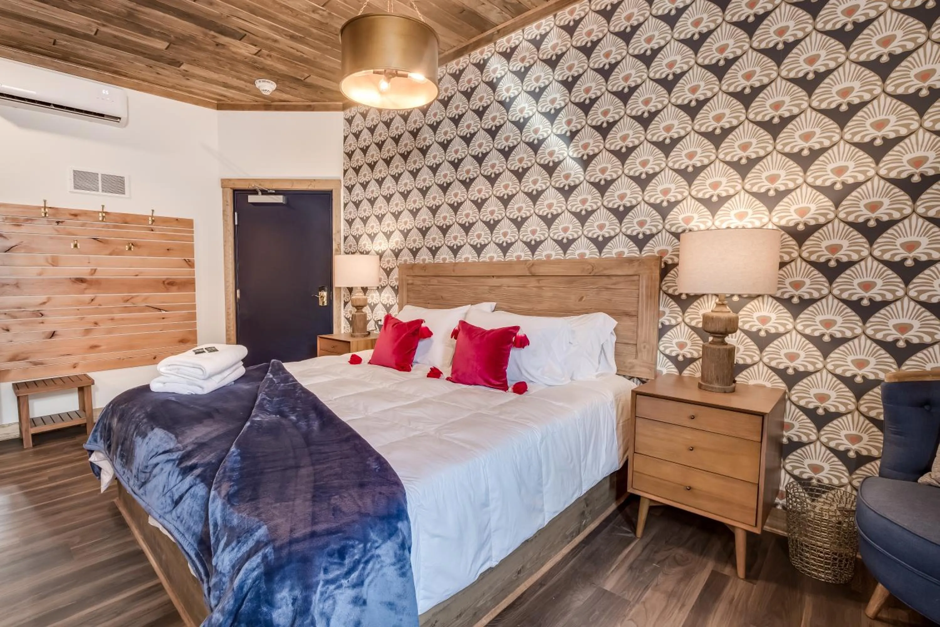 Bed in The Port of Prescott Boutique Hotel