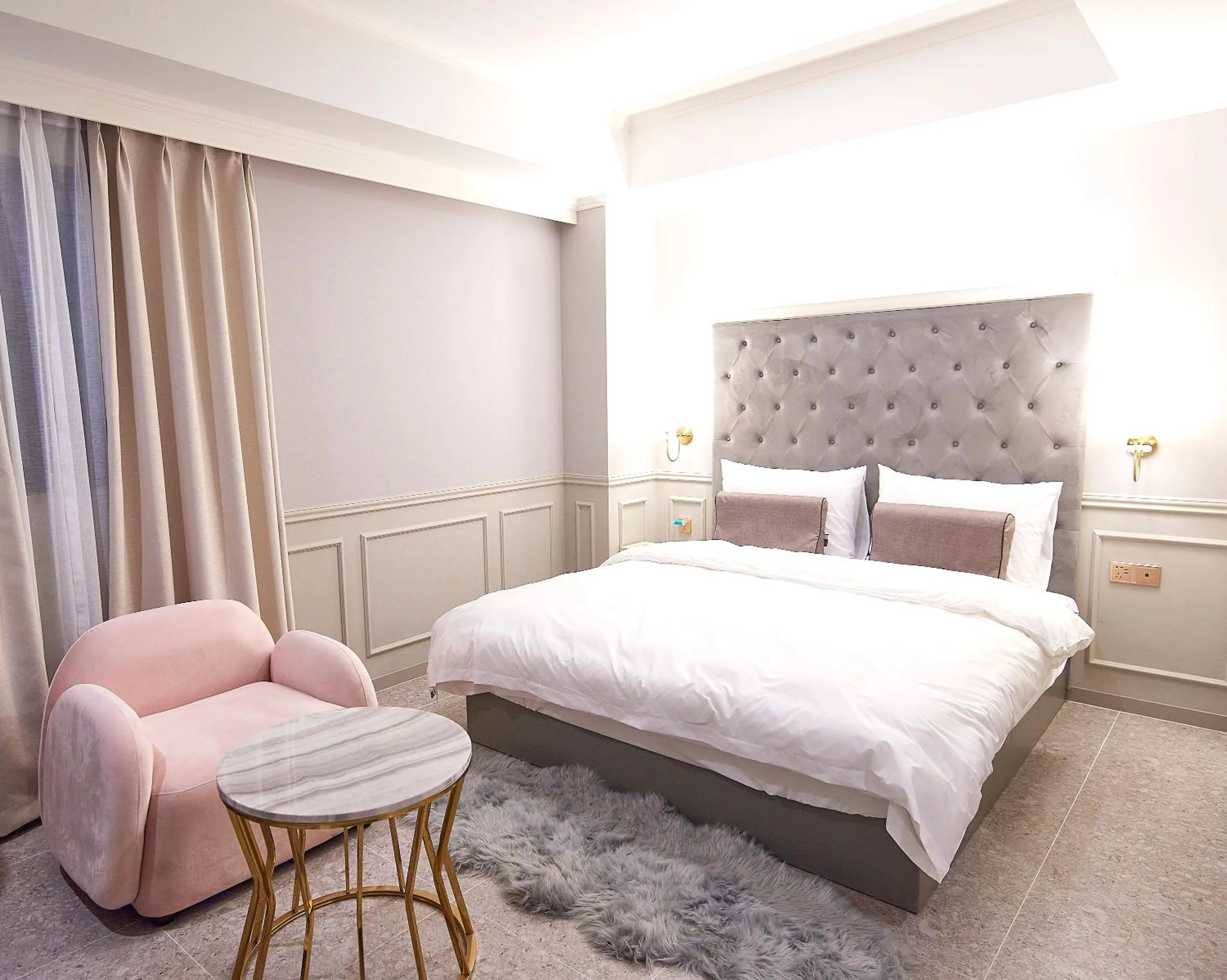 Bed in 사직 덴바스타 시그니처 호텔