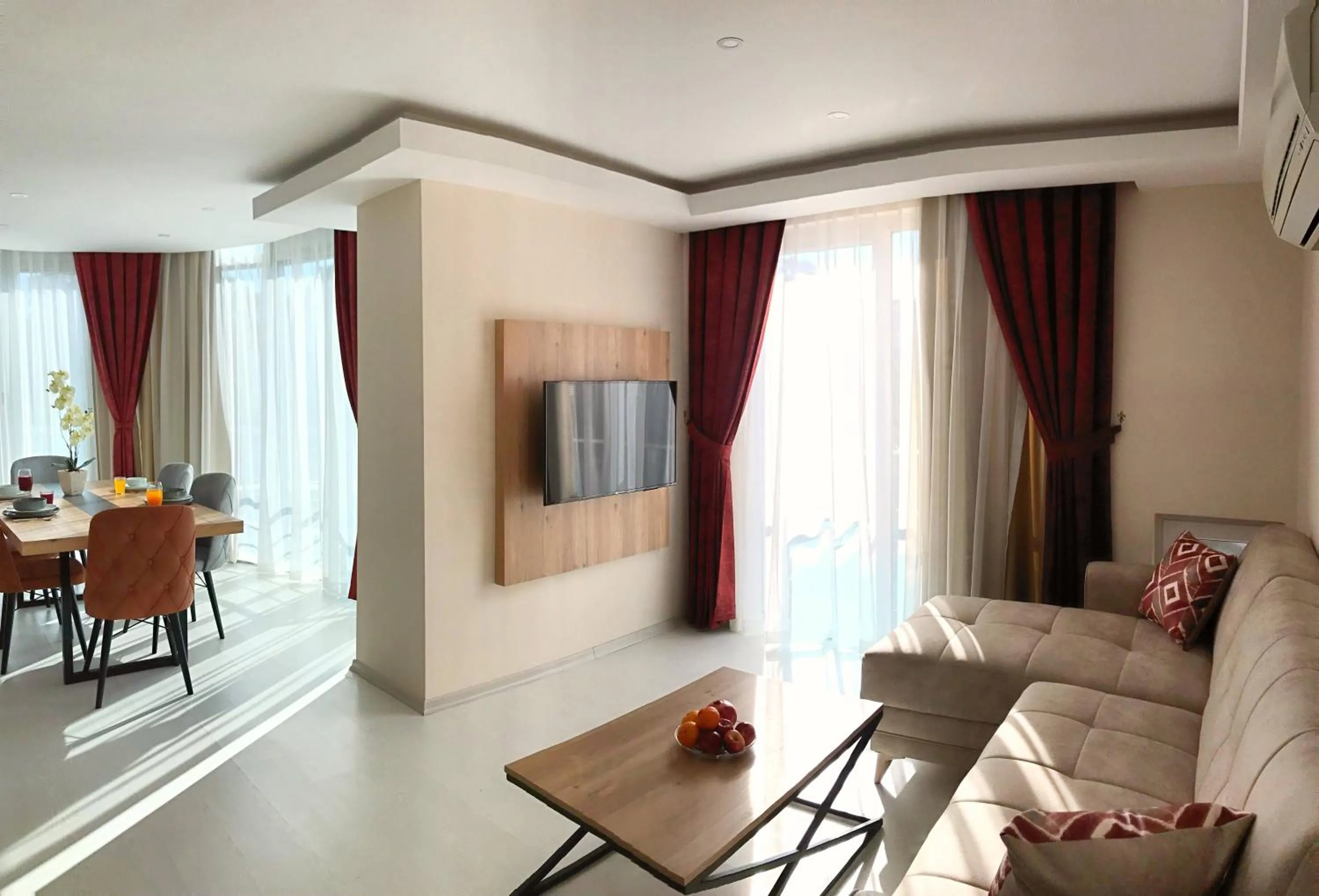 Seating area in Alfa Apart Hotel