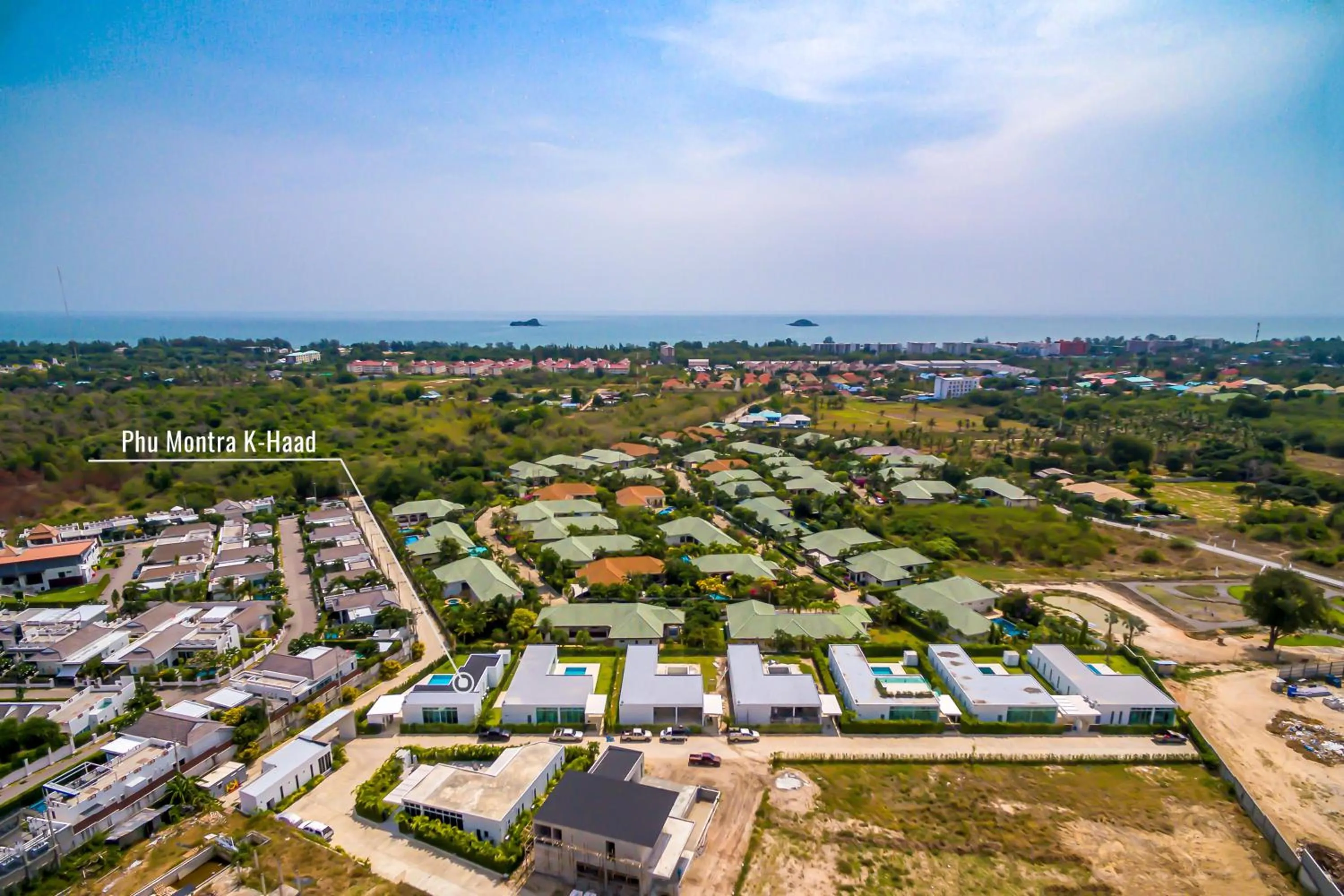 Bird's eye view in Modern 3 Bedroom Private Pool Villa KH-A1