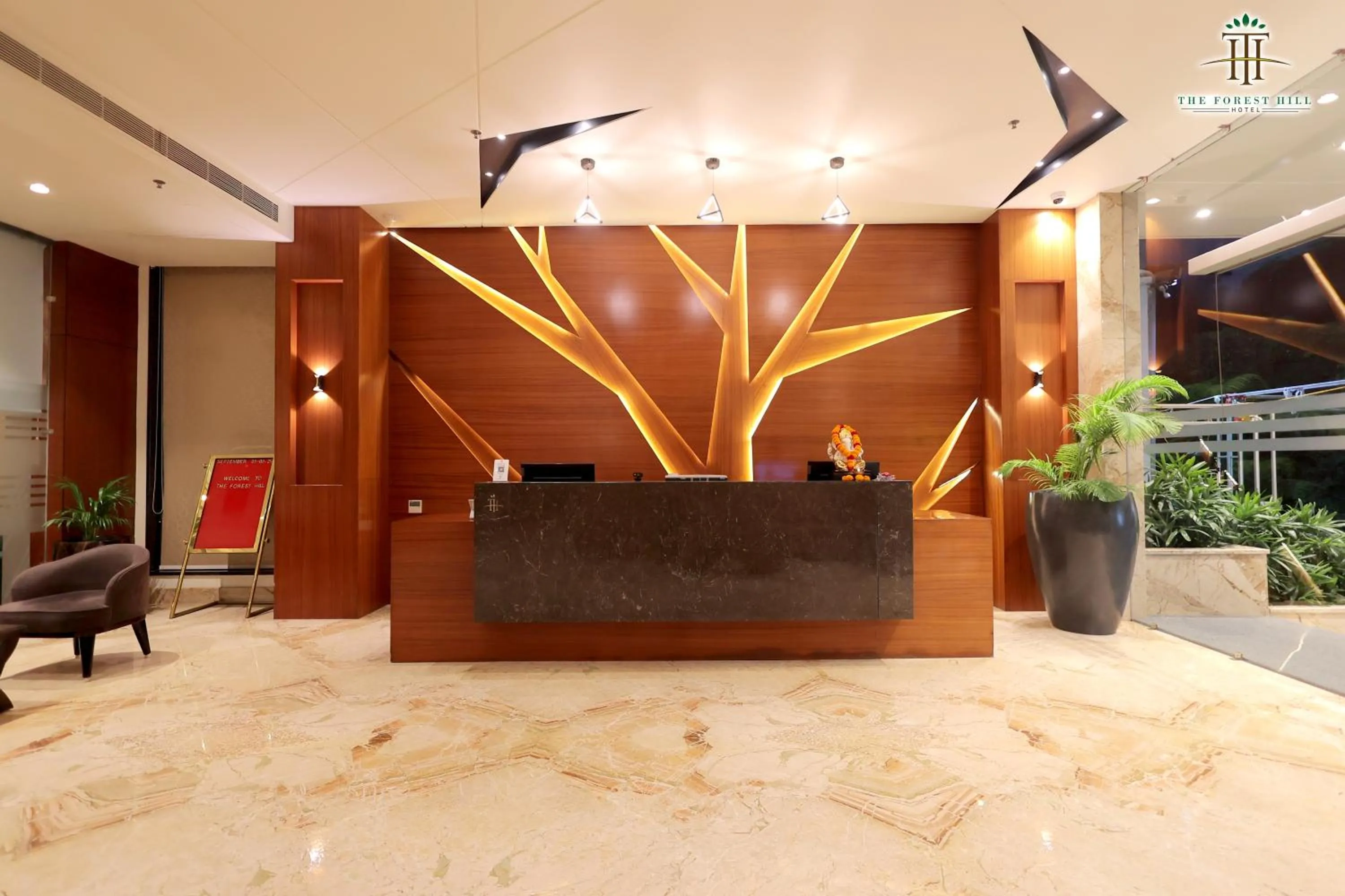 Lobby or reception in The Forest Hill Hotel