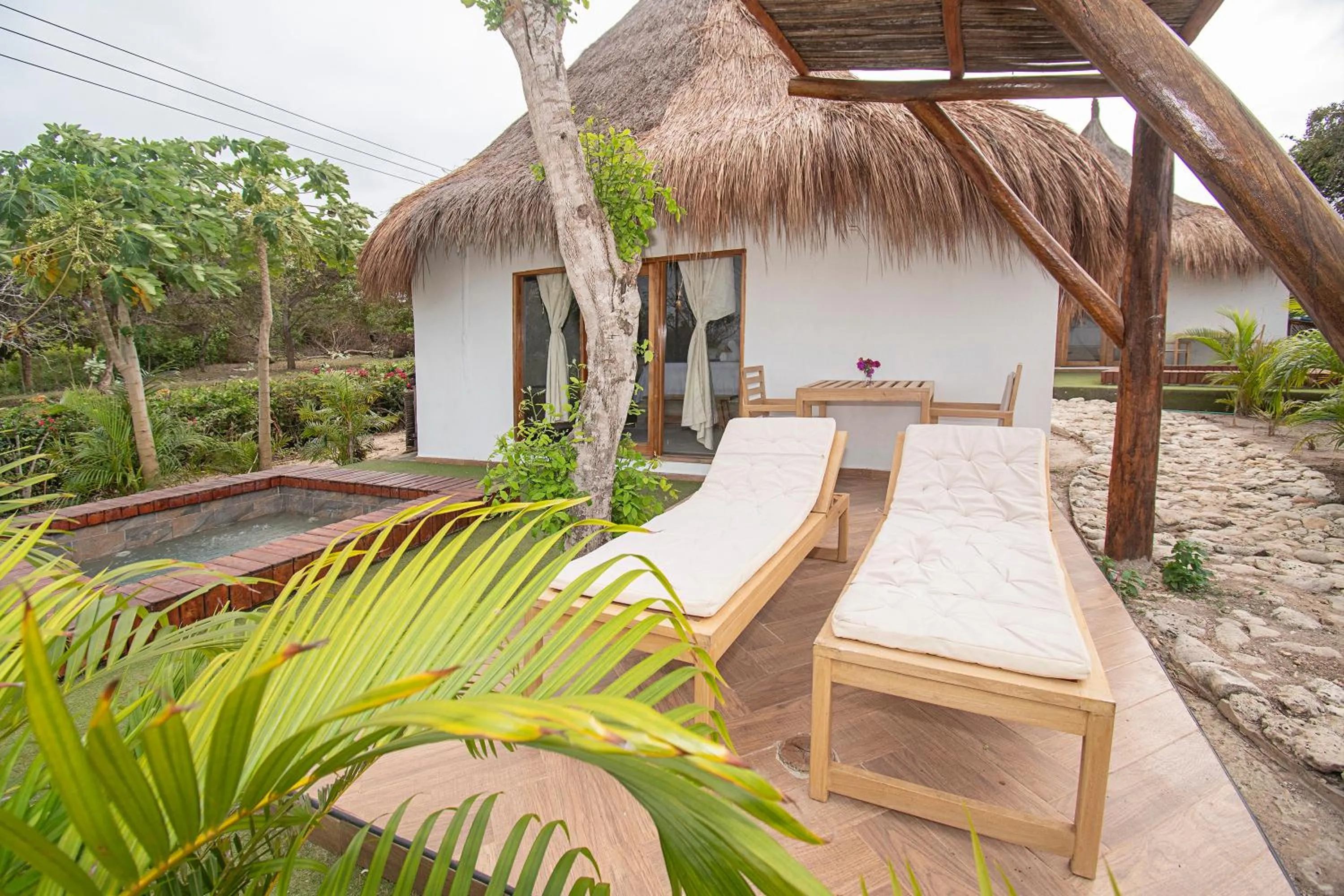 Balcony/Terrace in Santuario Beach Hostel