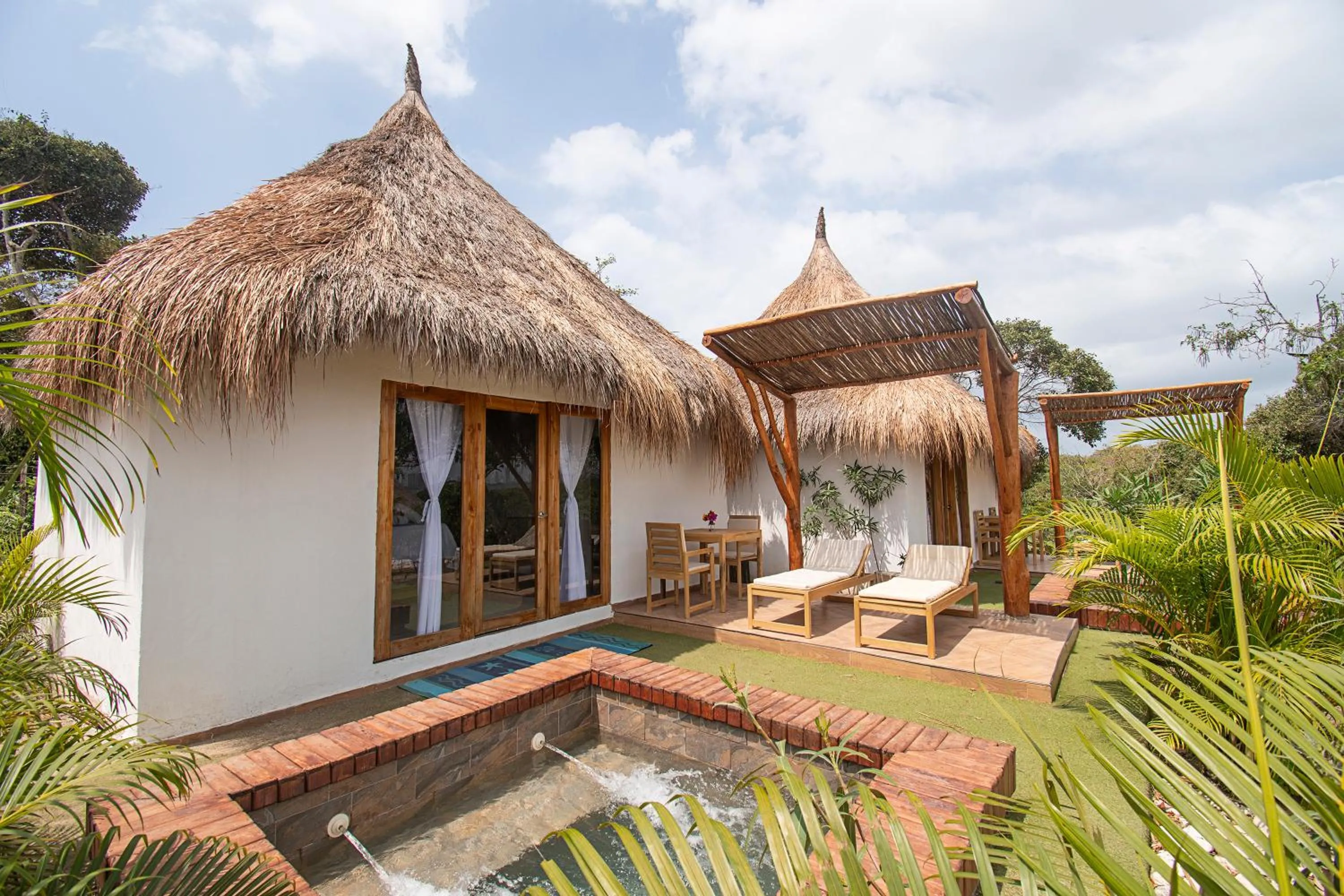 Balcony/Terrace in Santuario Beach Hostel