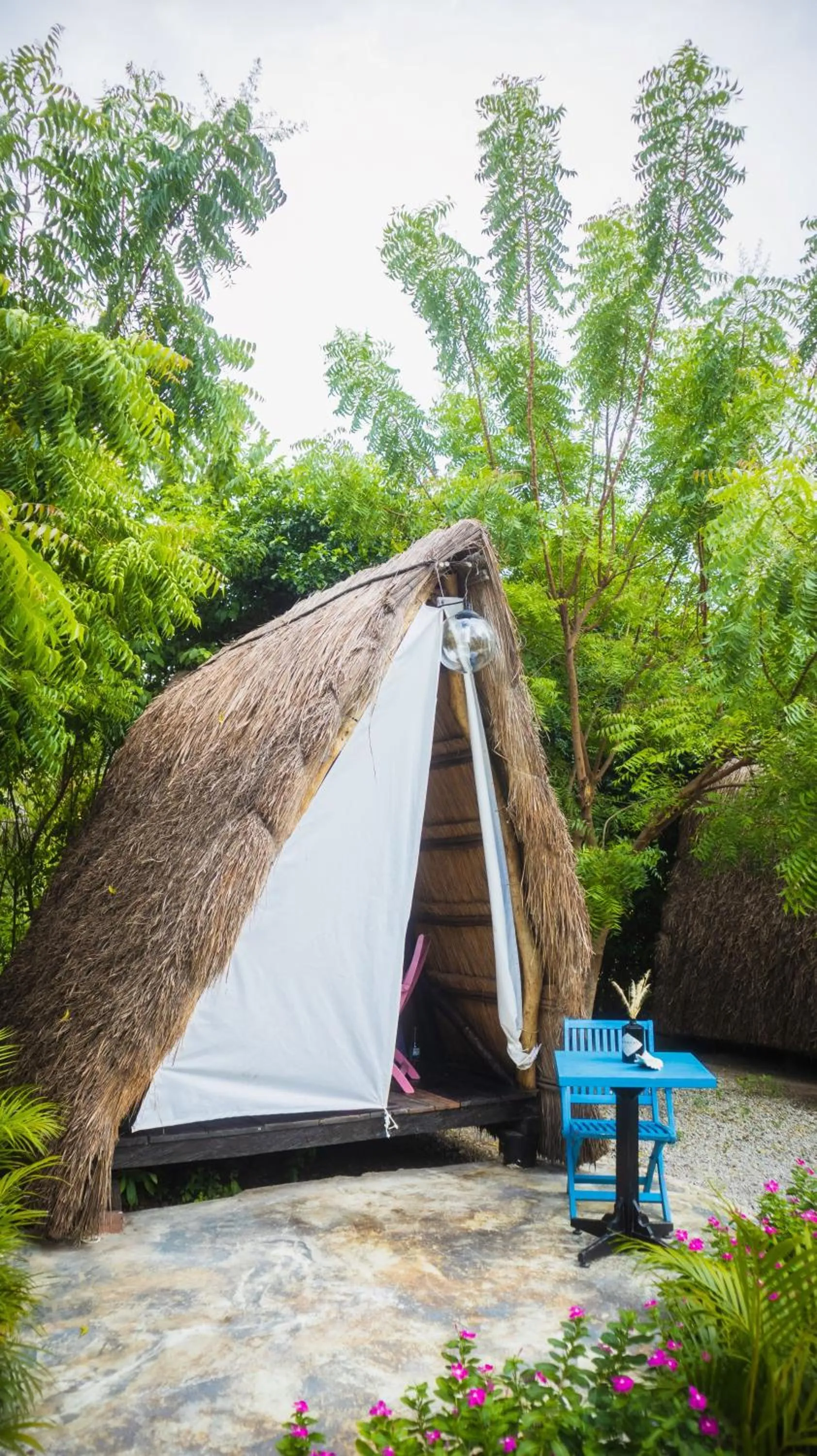 Bed in AMALIFE Beach Club & Hotel