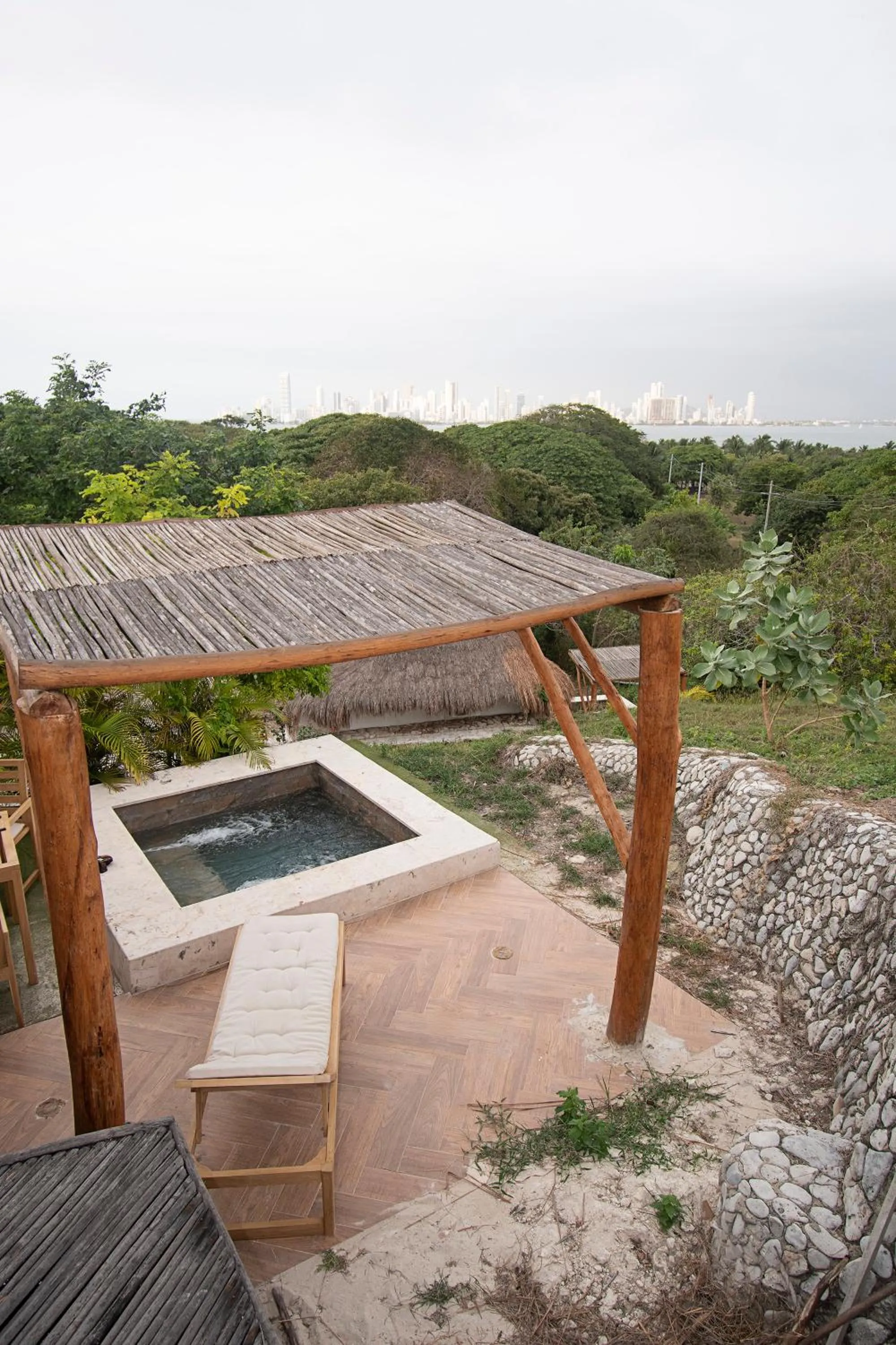 Hot Tub in Santuario Beach Hostel