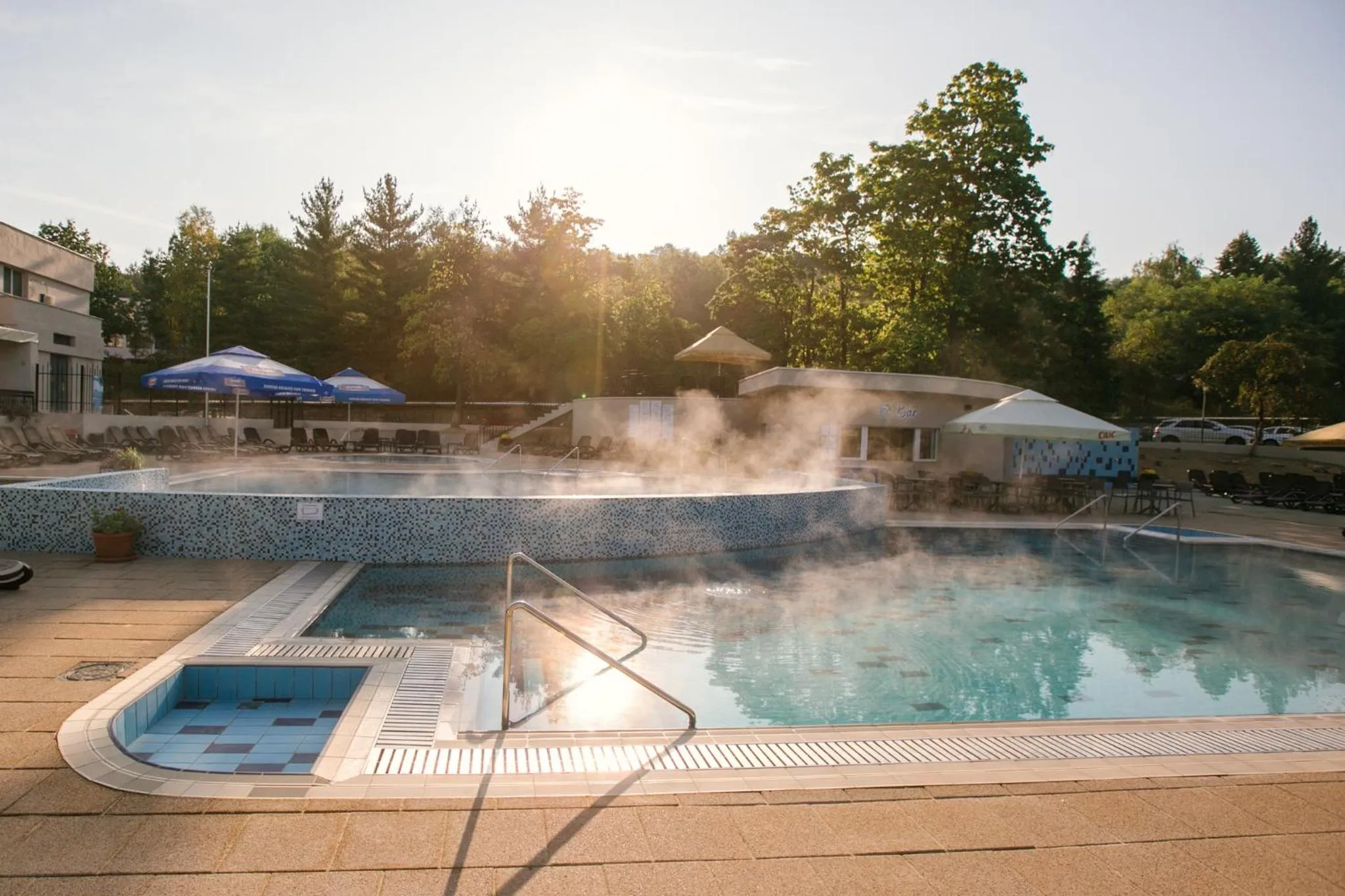 Swimming pool in Hotel Poienița
