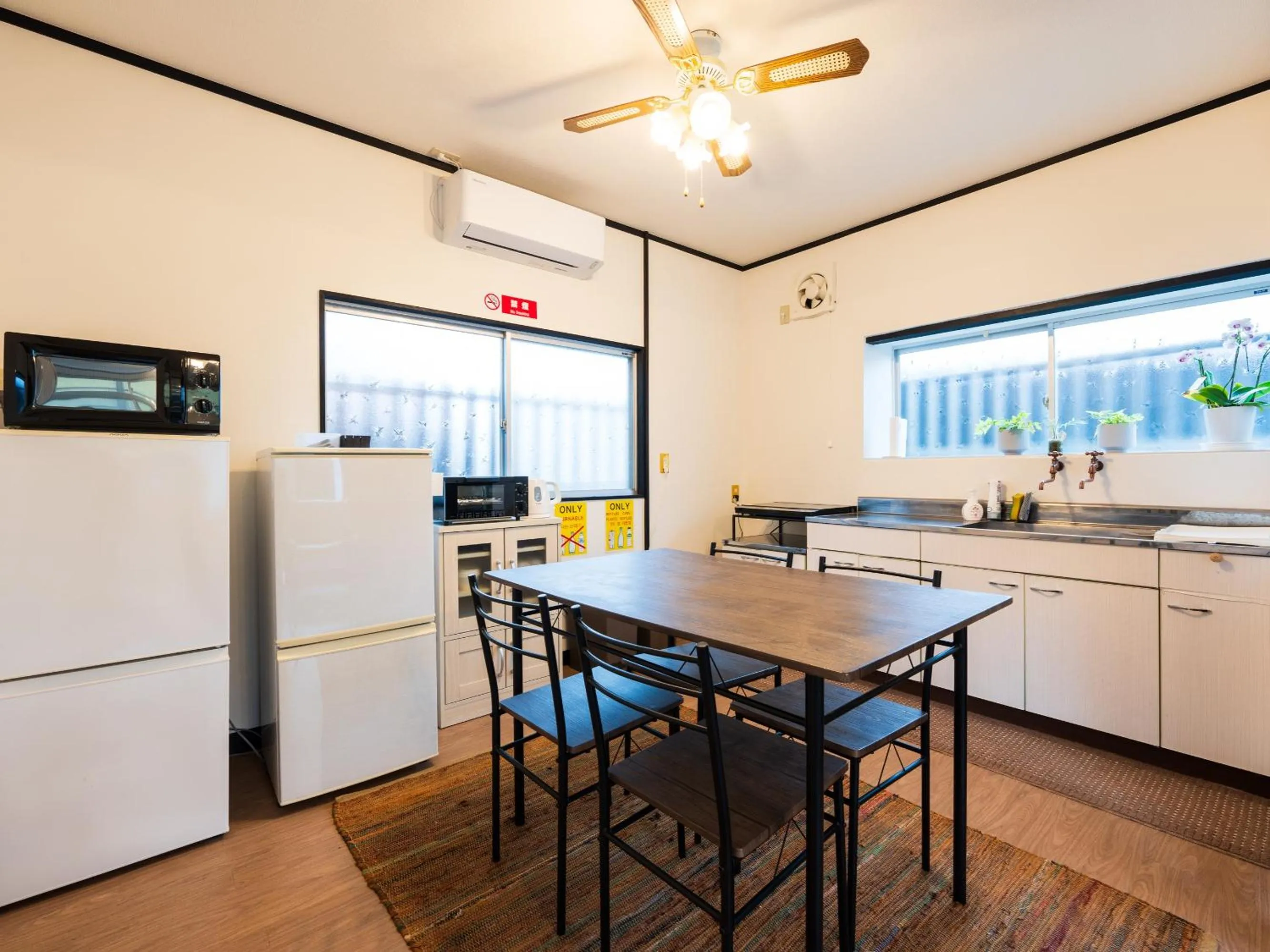 Kitchen or kitchenette in Yufuin Wasaku