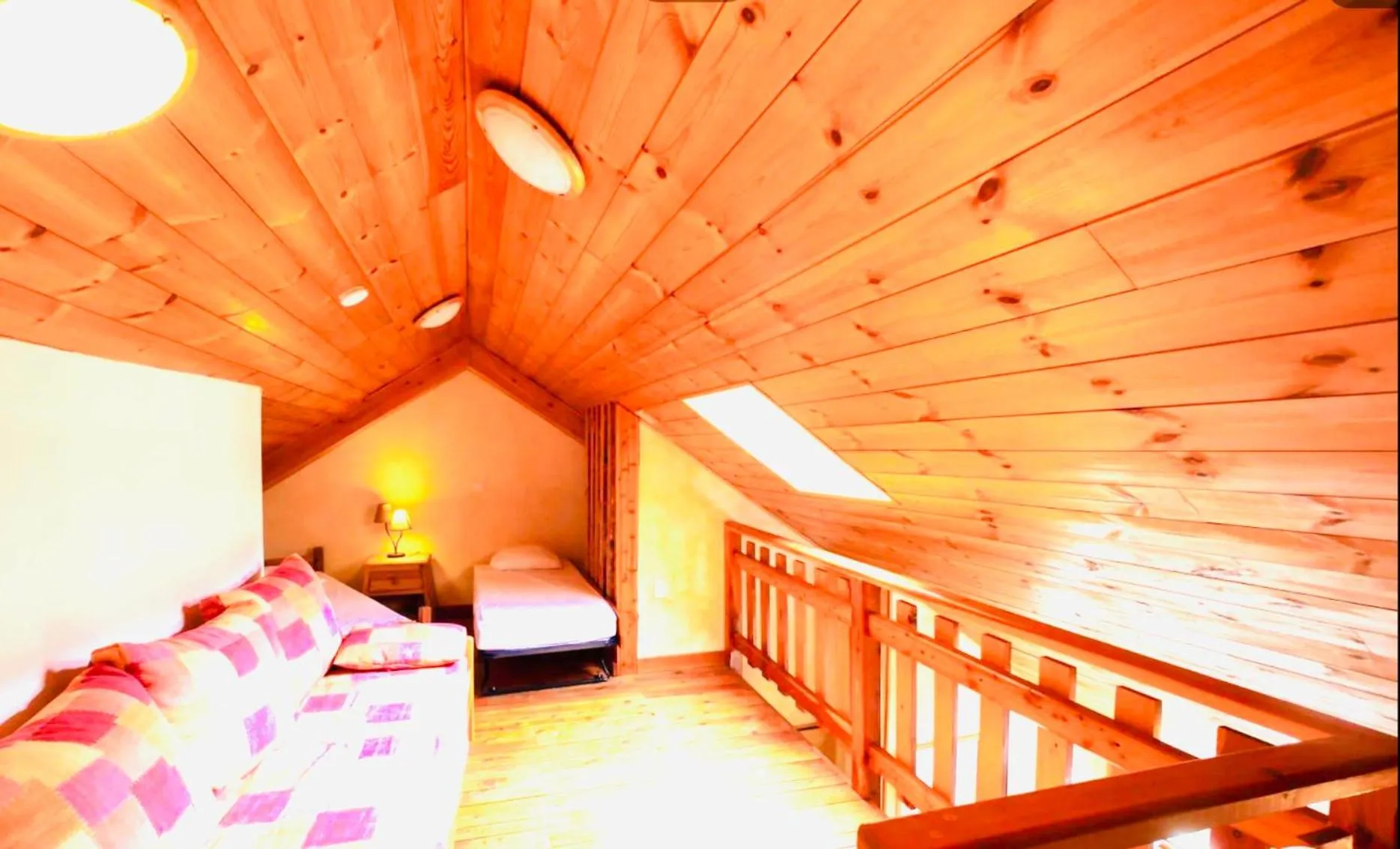 Bed in Chambres d'hôtes l'Abondance