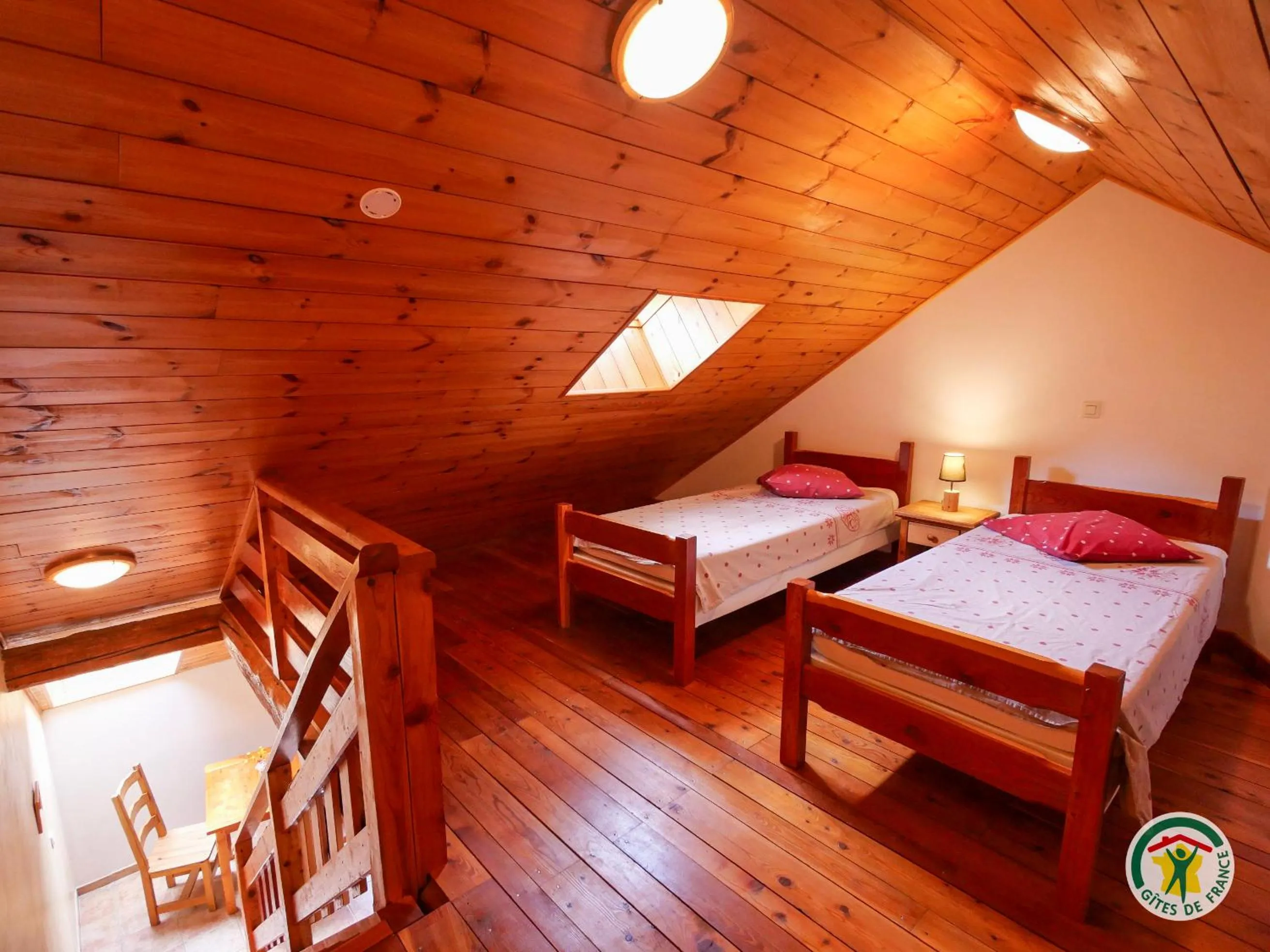 Bed in Chambres d'hôtes l'Abondance