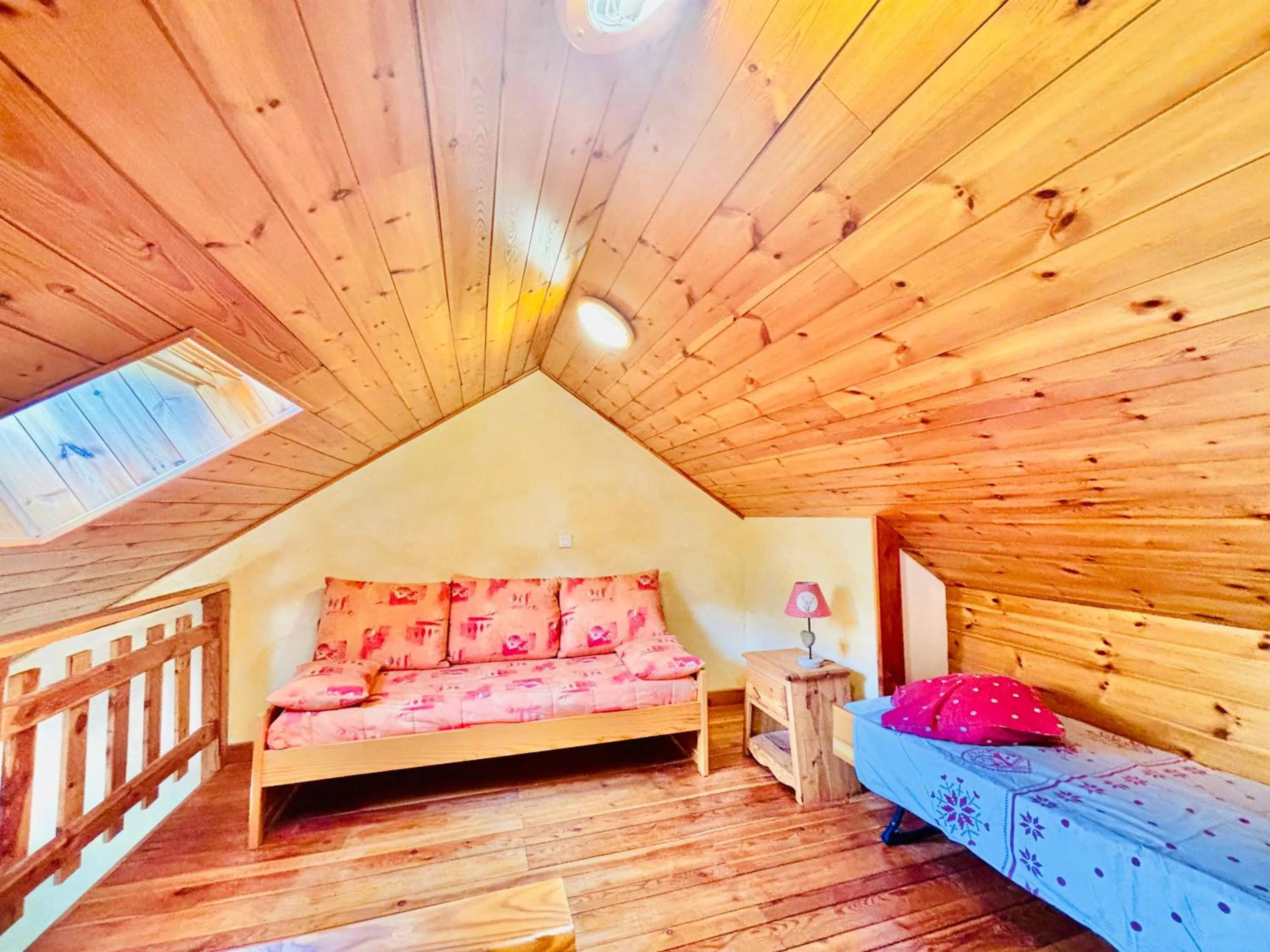 Bed in Chambres d'hôtes l'Abondance