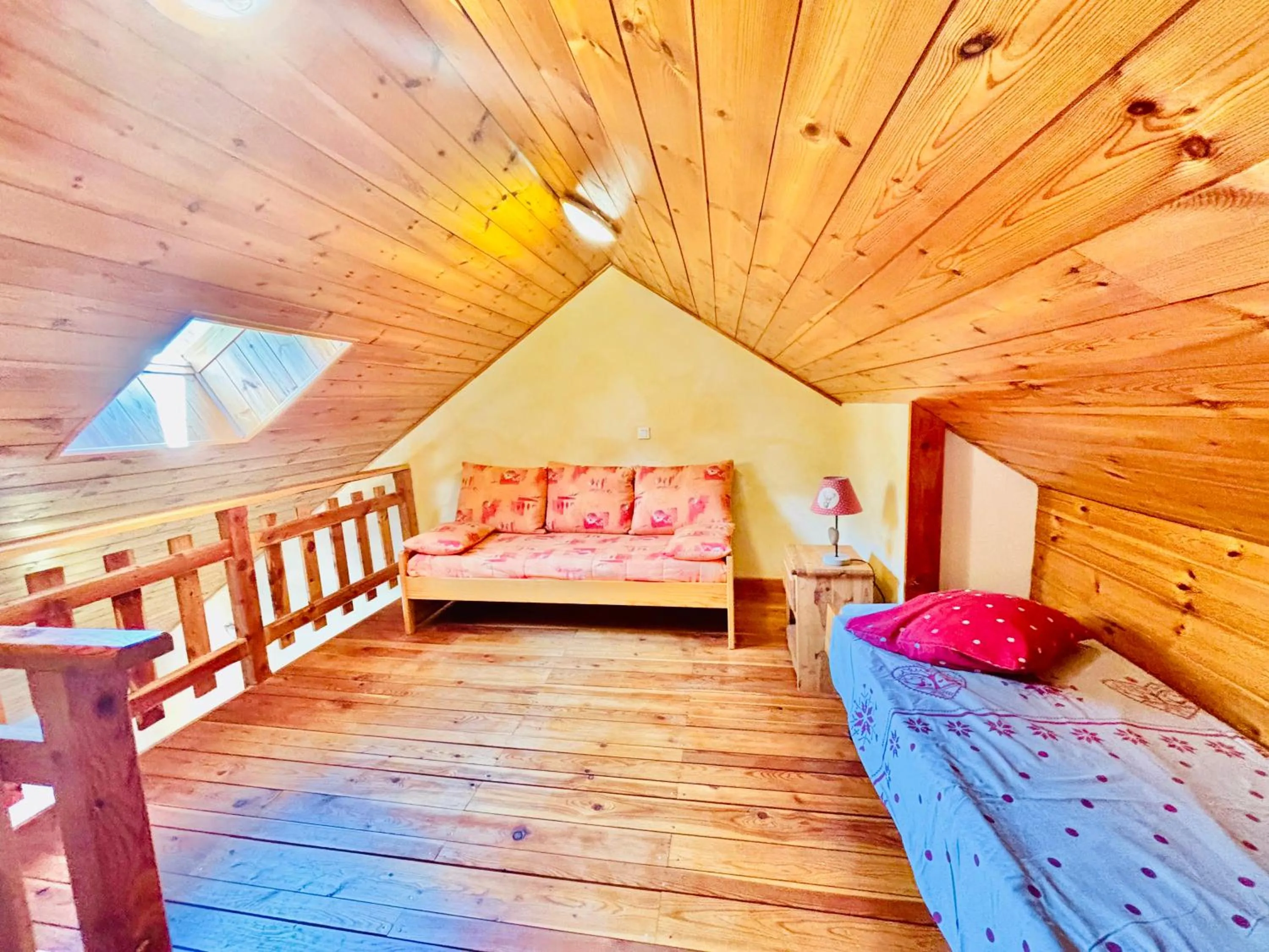 Bed in Chambres d'hôtes l'Abondance