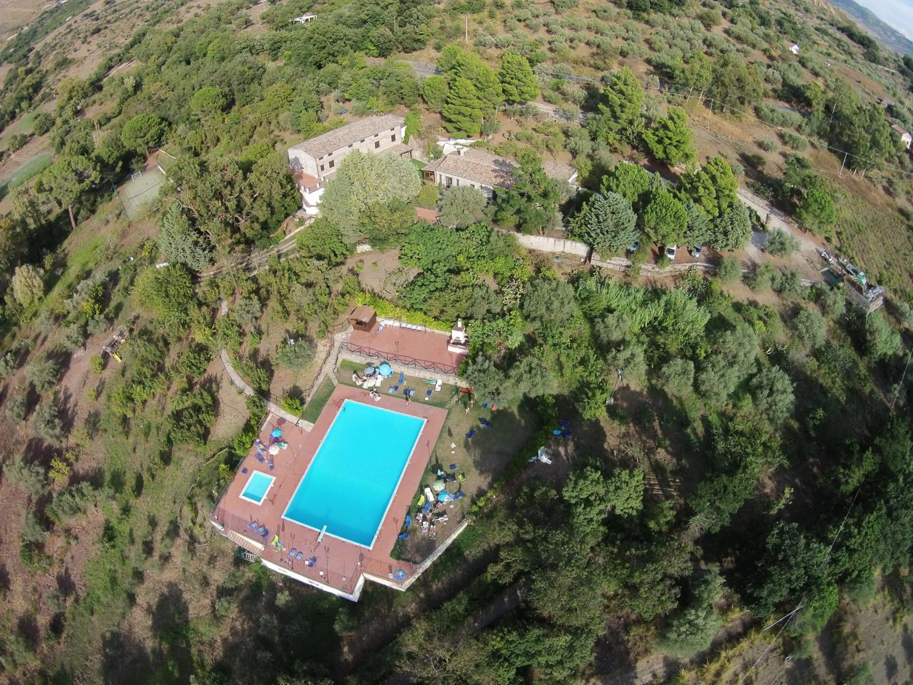Bird's eye view in L'Antico Casale