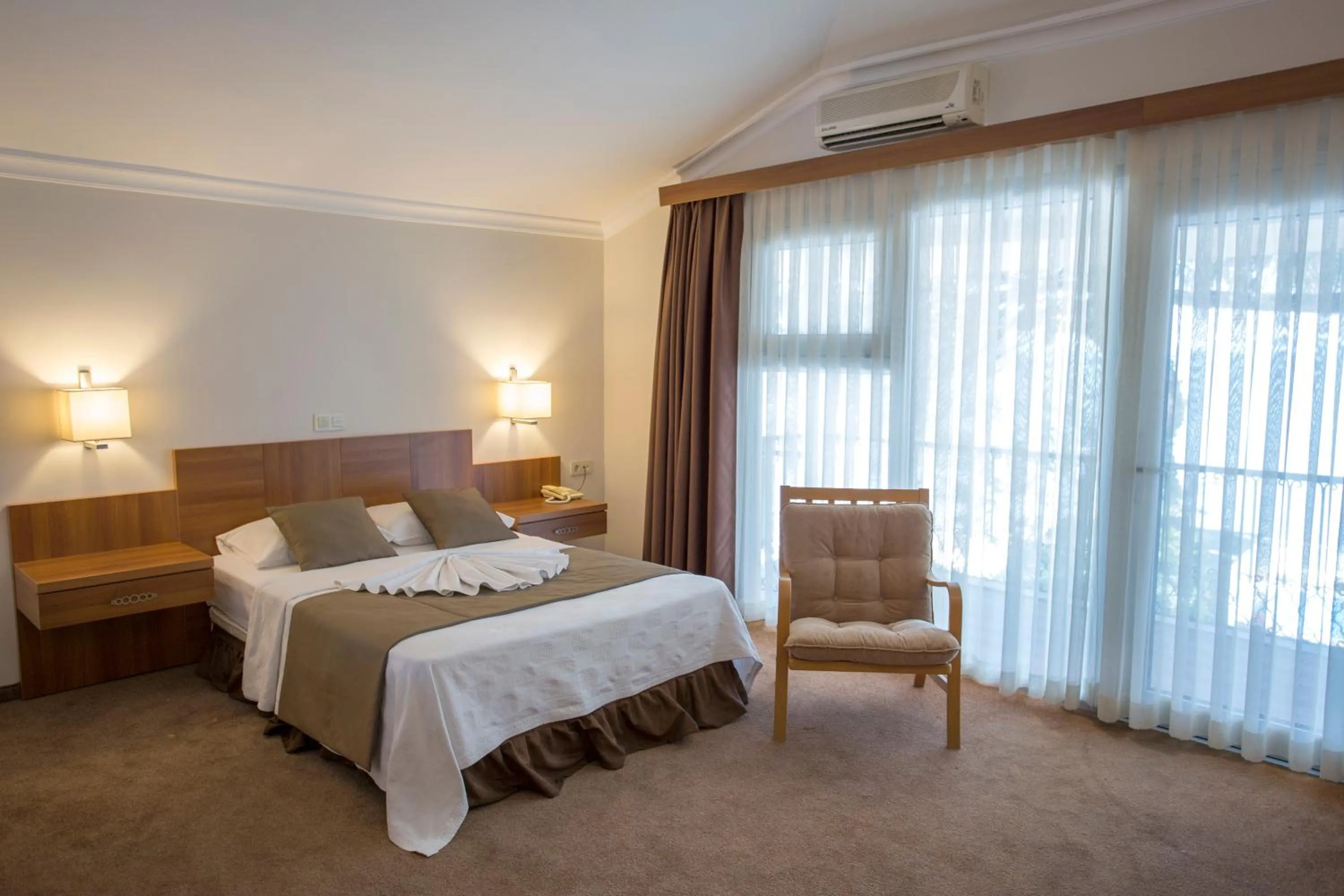 Bed in Melis Hotel Kusadasi