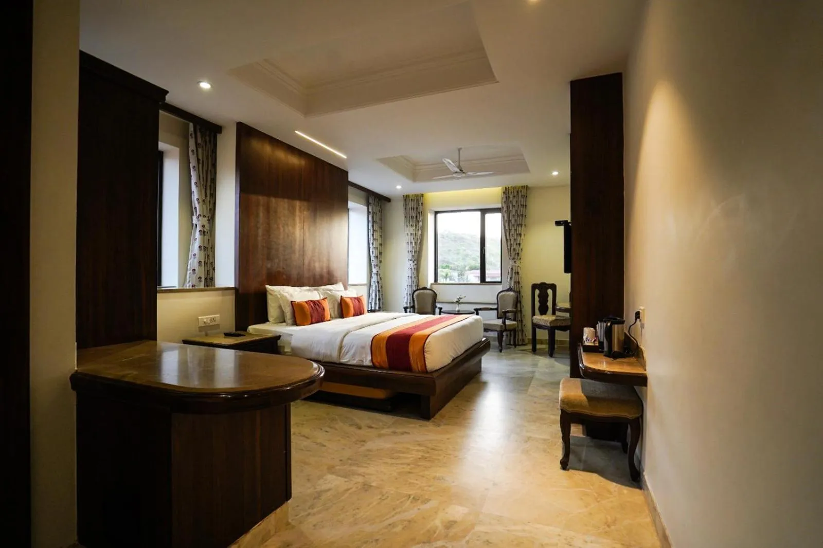 Bed in Marugarh Resort and Spa