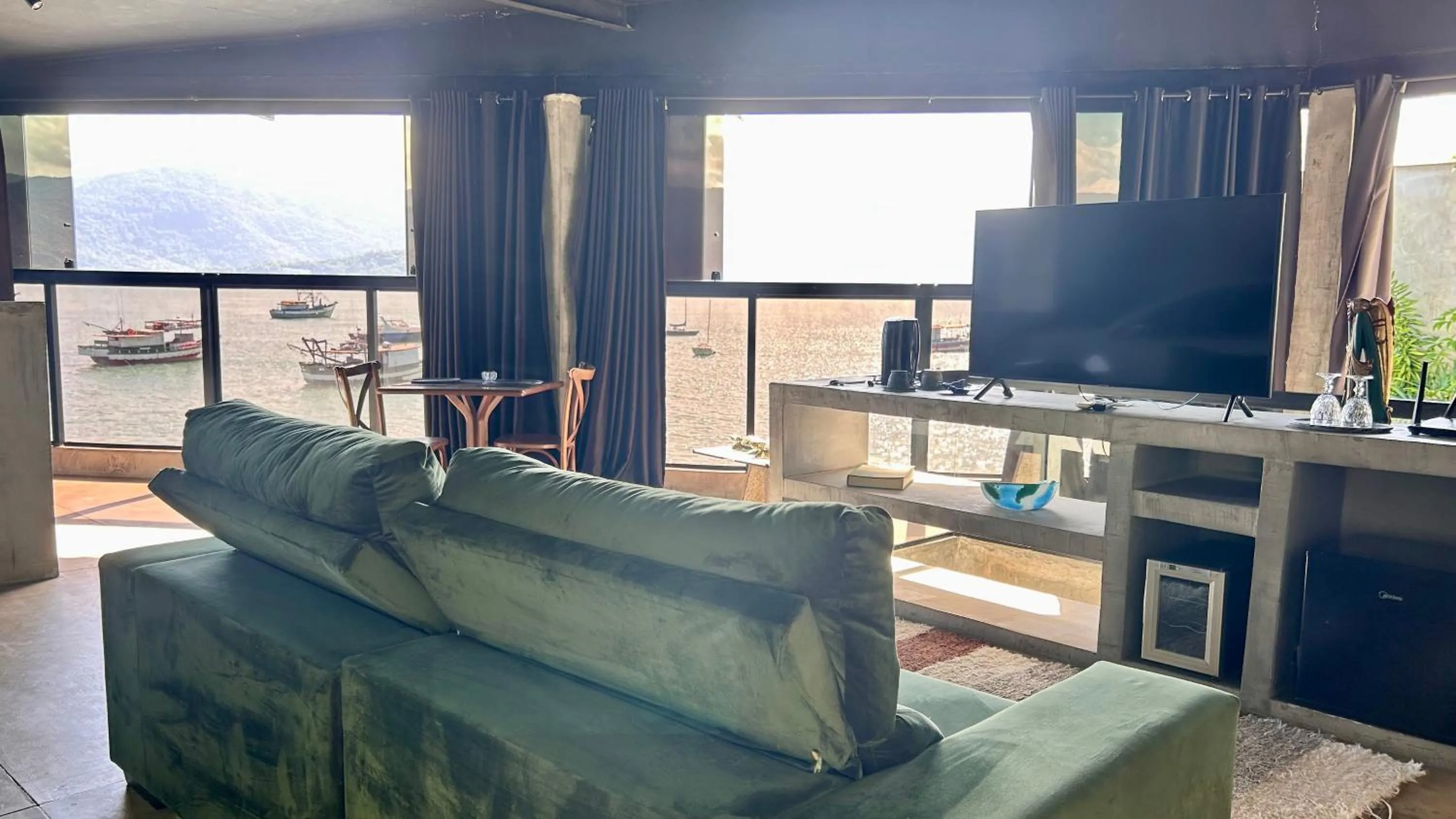 Seating area in 1819 Marine Hotel