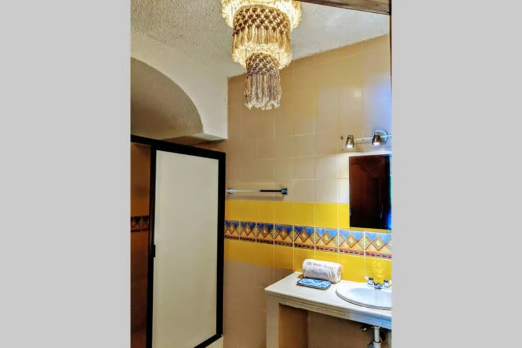 Bathroom in Steps to Ocean Huge Beach Villa Private Pool in Exclusive Fase 1 Playacar
