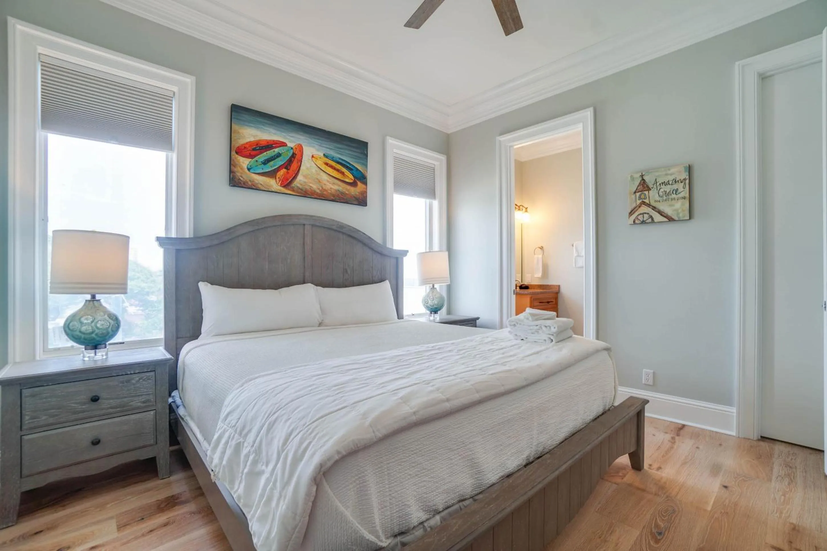 Bed in Beach House - Stairway to Heaven