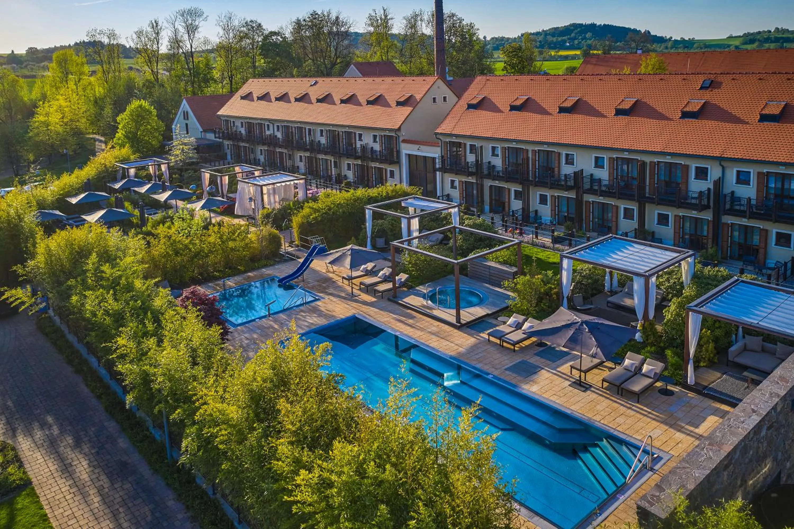 Bird's eye view in Resort Čapí Hnízdo