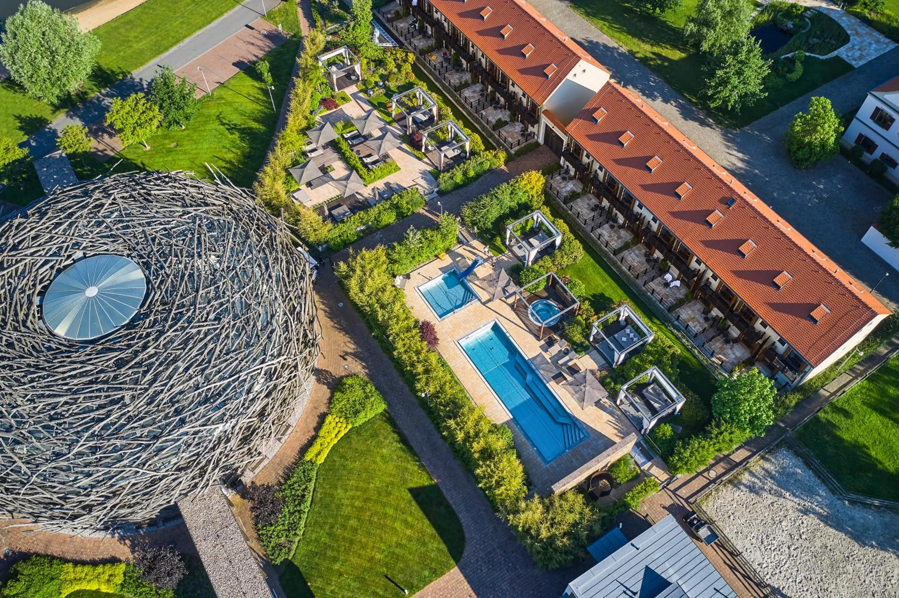 Bird's eye view in Resort Čapí Hnízdo