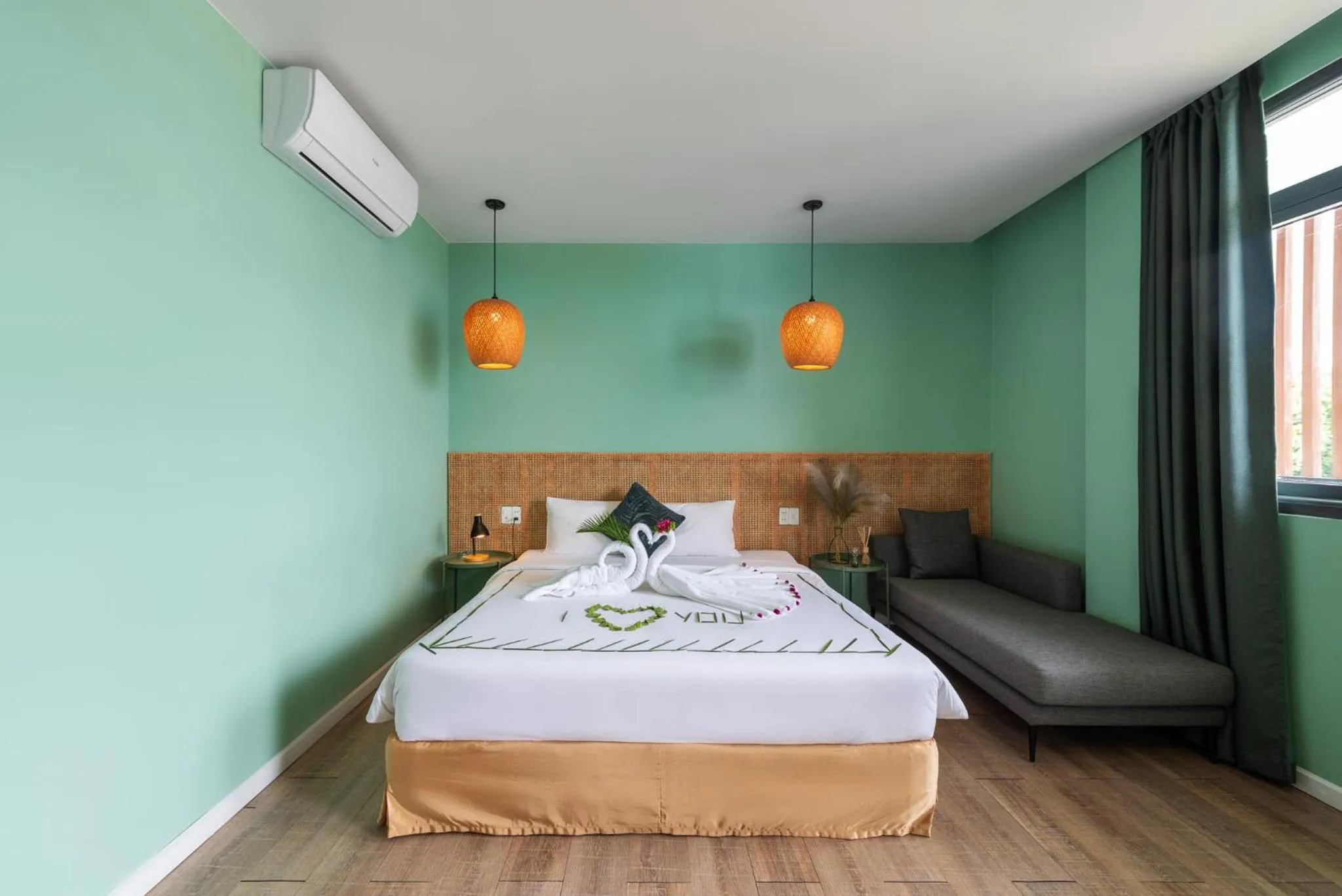 Bed in Leaf Hotel Phu Quoc