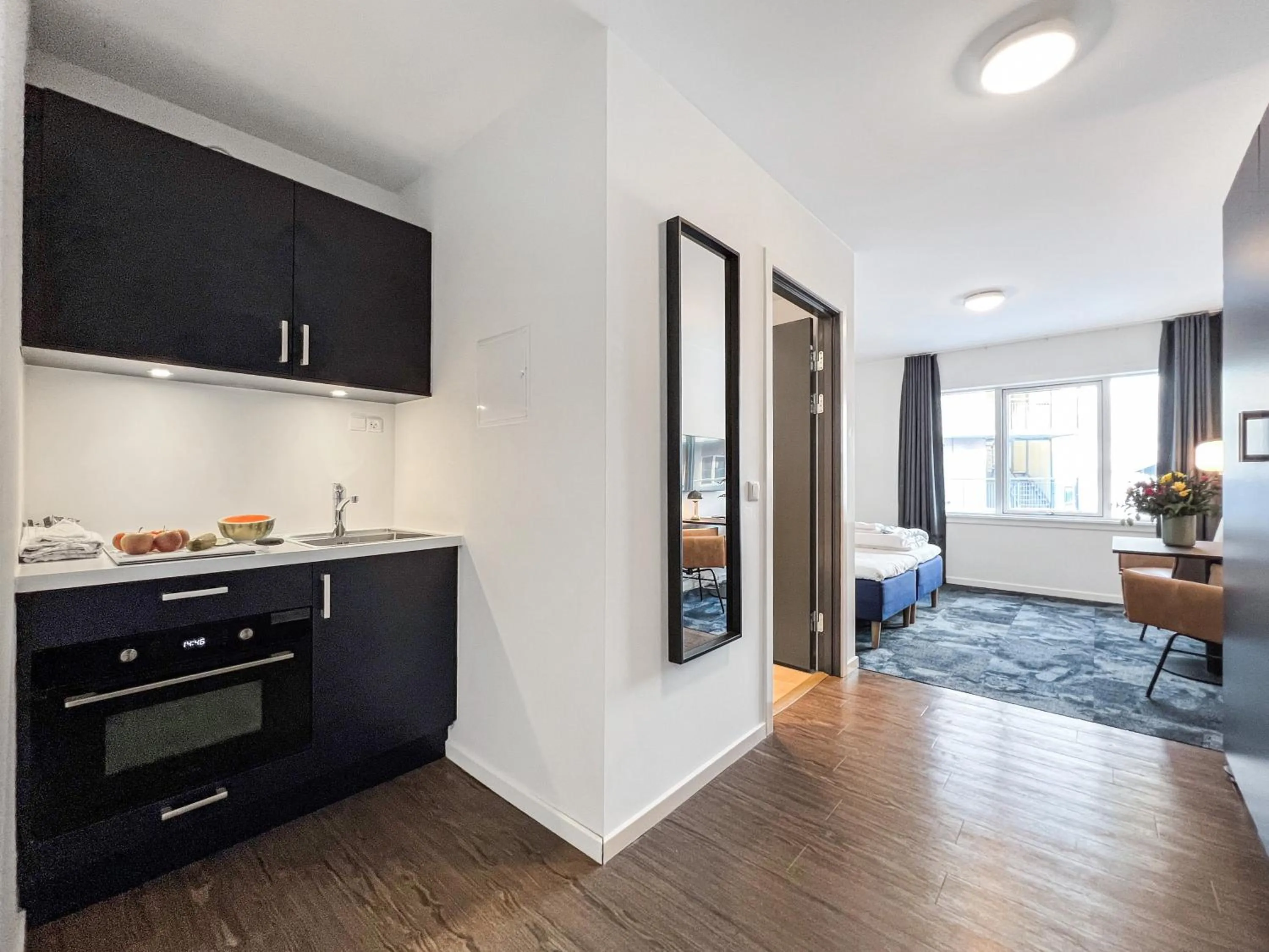 Kitchen or kitchenette in Hotel Nordbo