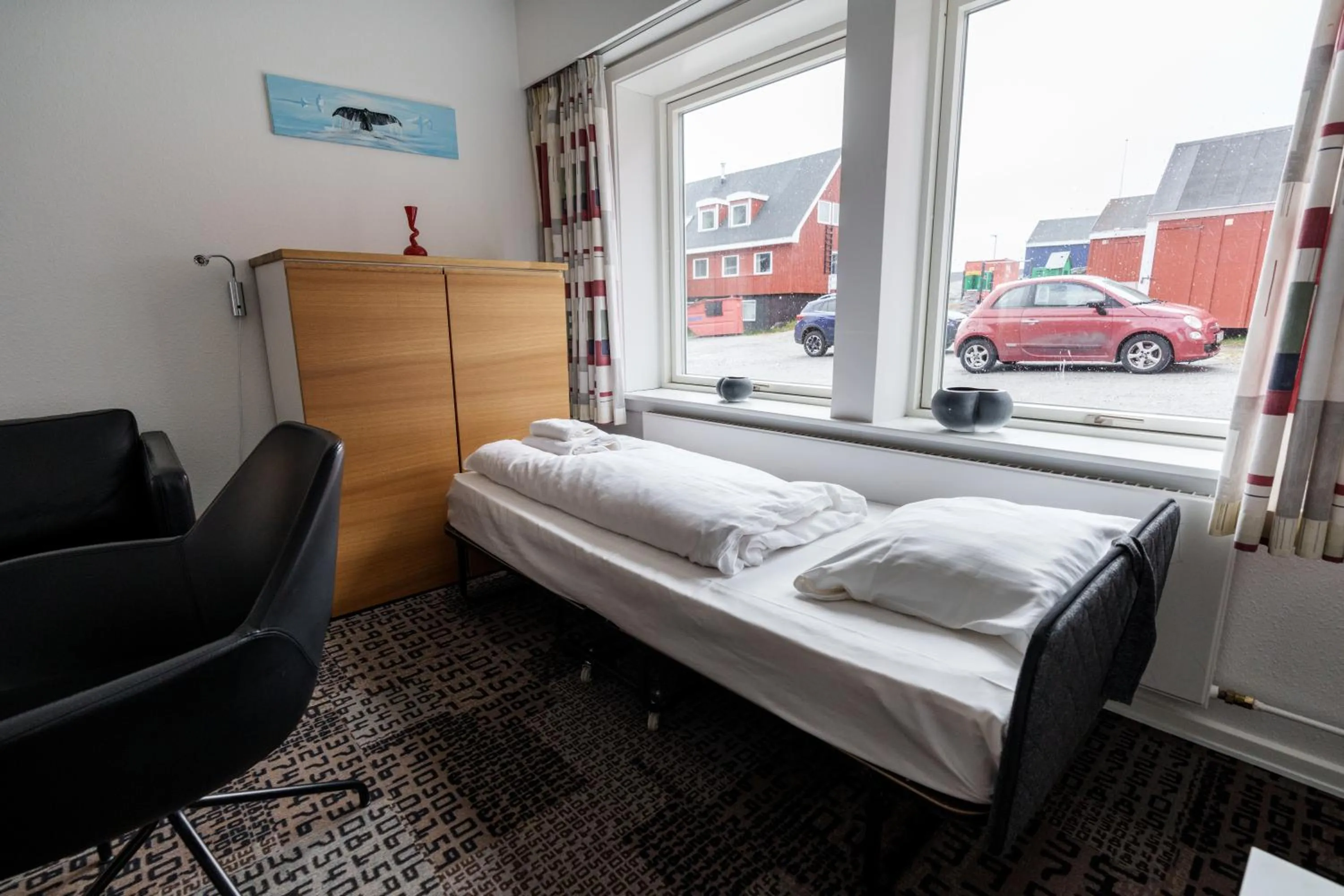Bed in Hotel Nordbo