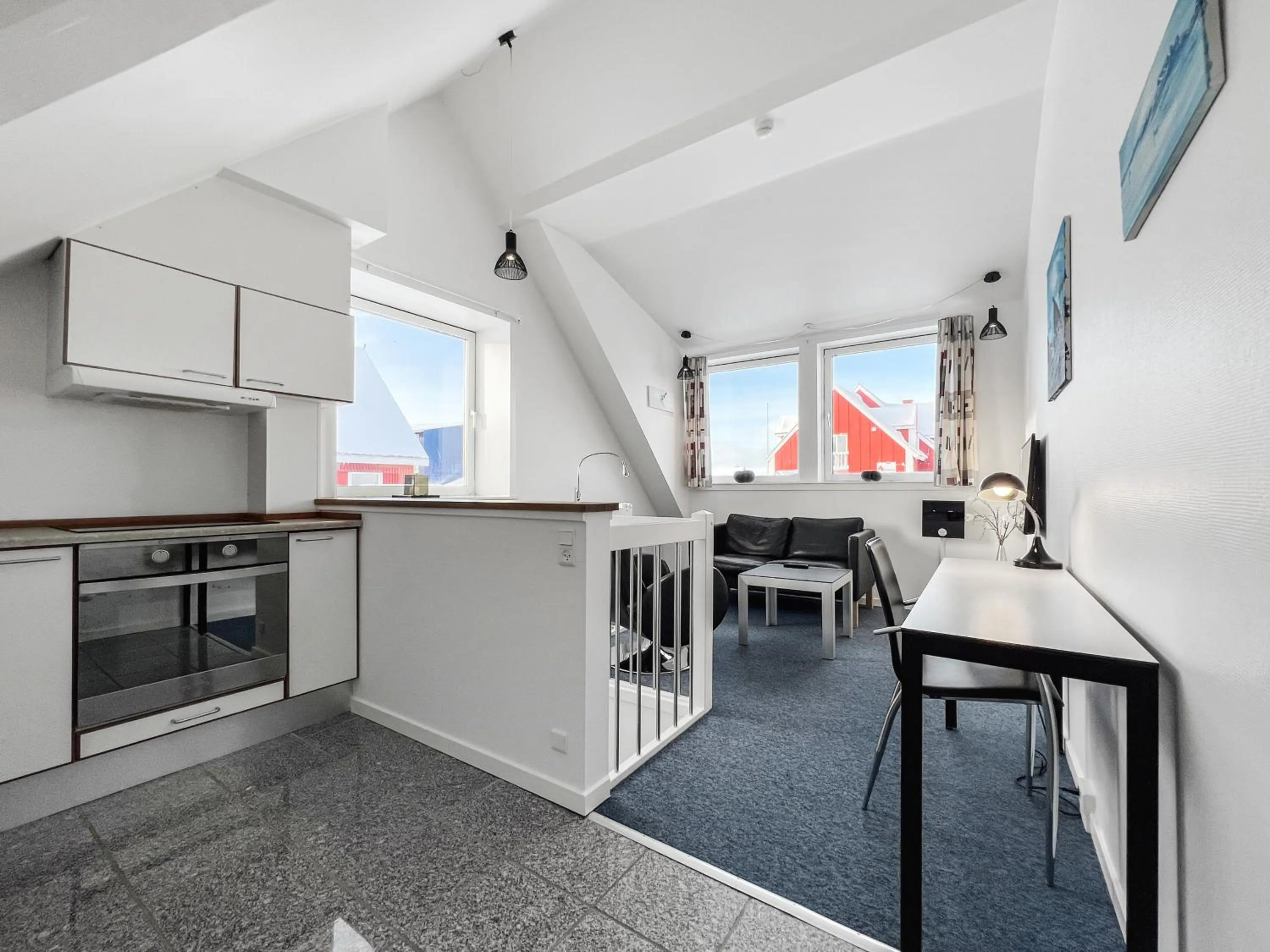 Kitchen or kitchenette in Hotel Nordbo