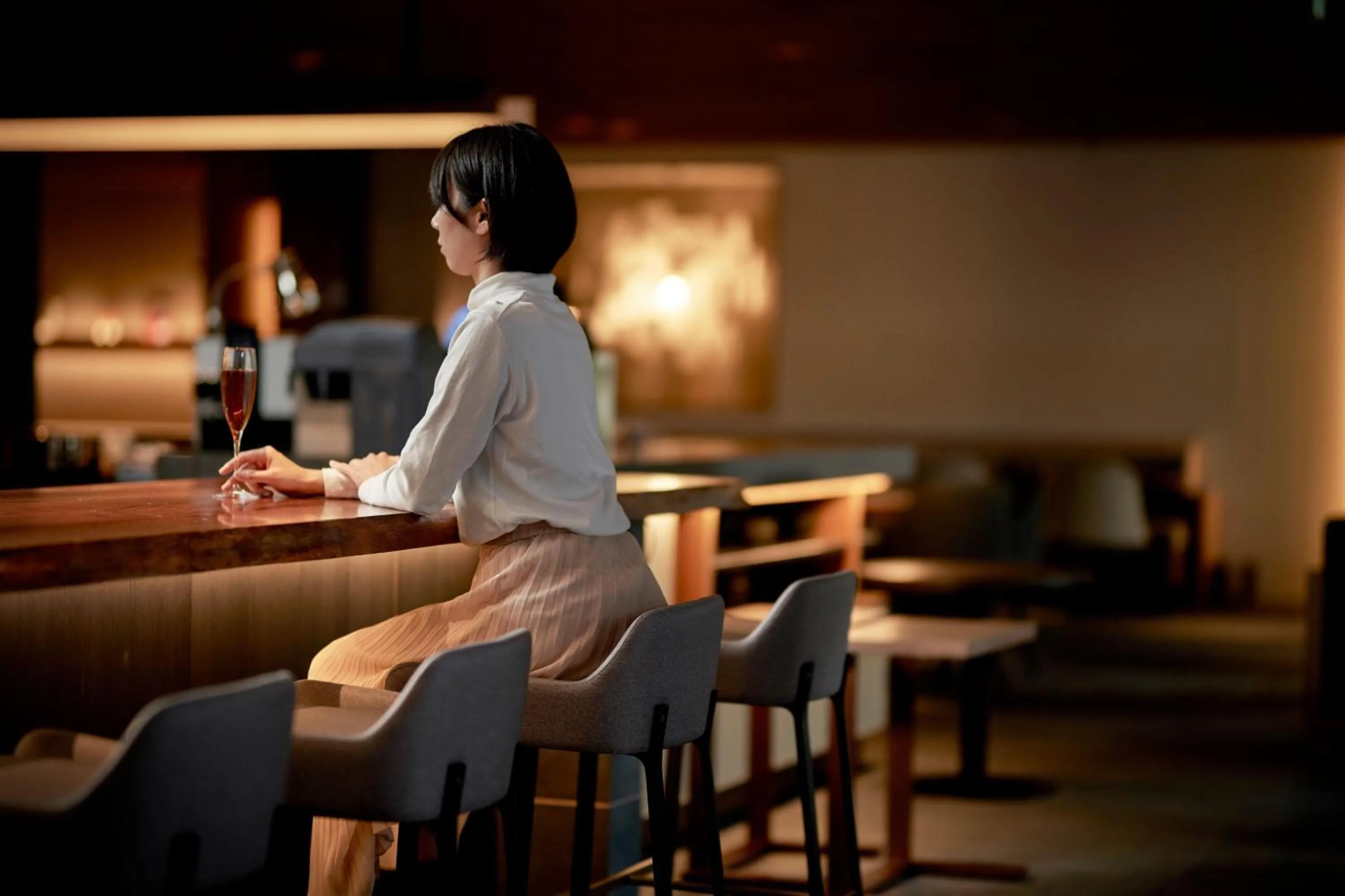 Lounge or bar in The Chapter Kyoto, a Tribute Portfolio Hotel
