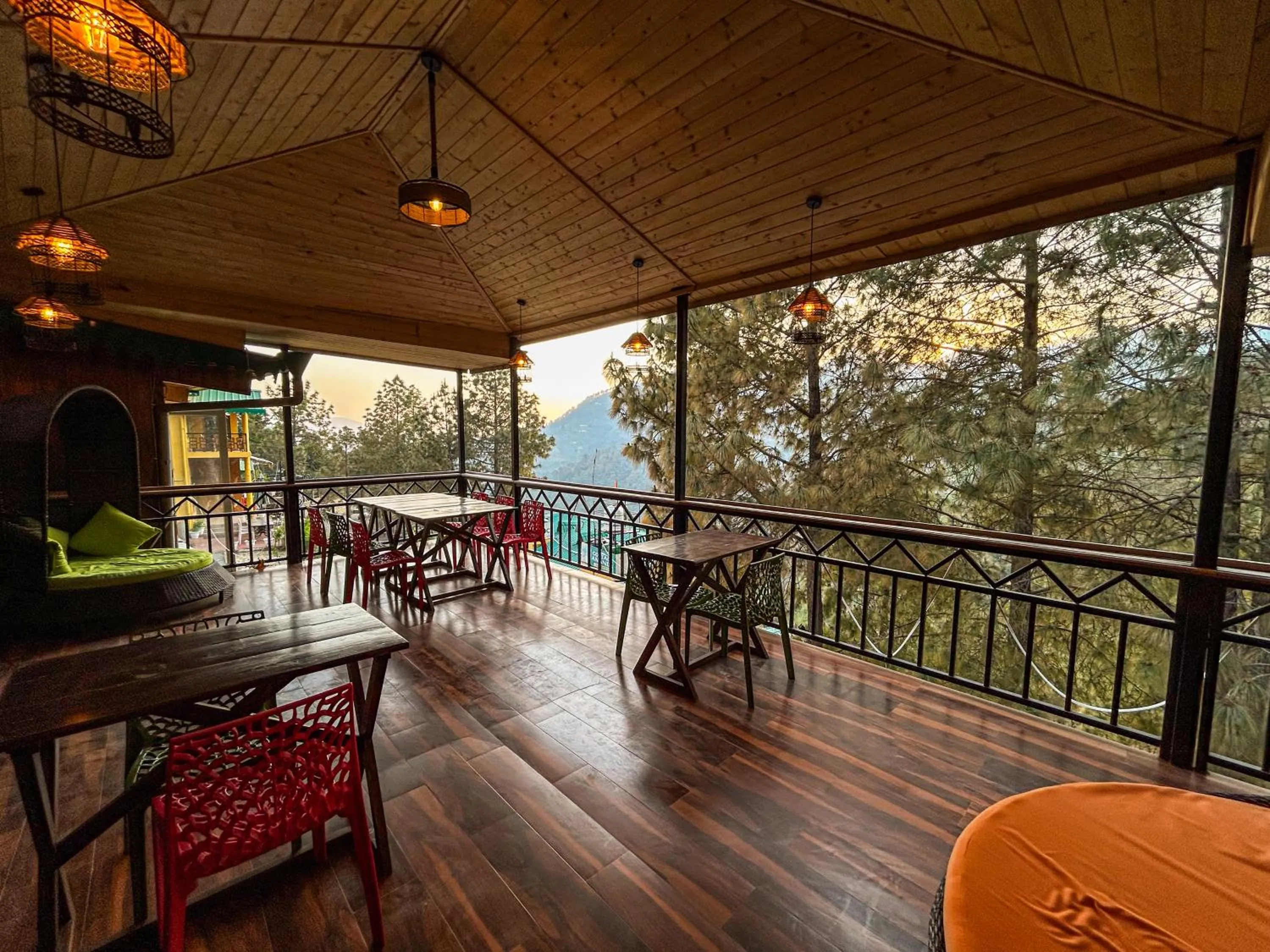 Seating area in THEHIMALAYANLIVING WHISTLING PINES