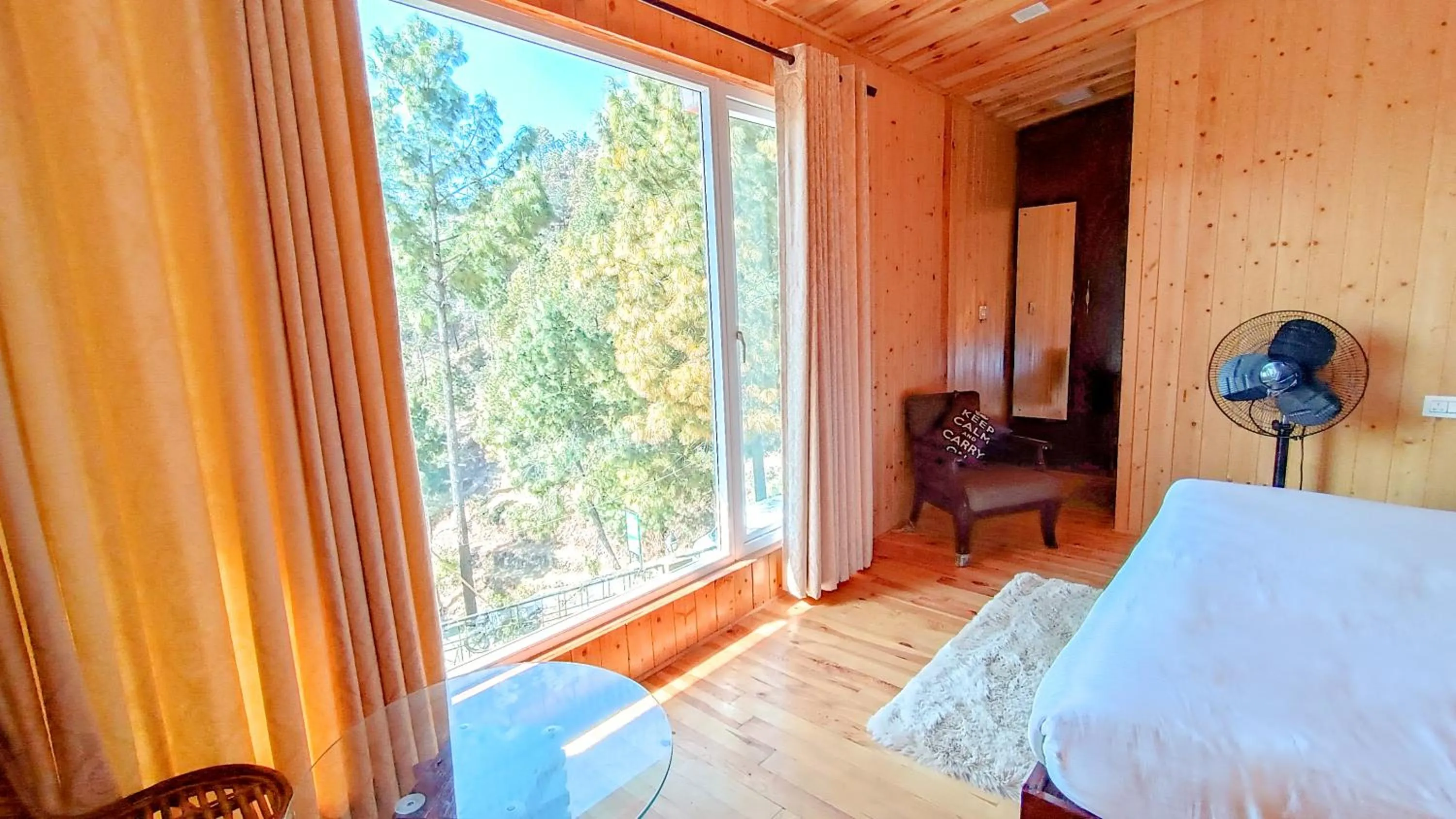 View (from property/room), Bed in THEHIMALAYANLIVING WHISTLING PINES