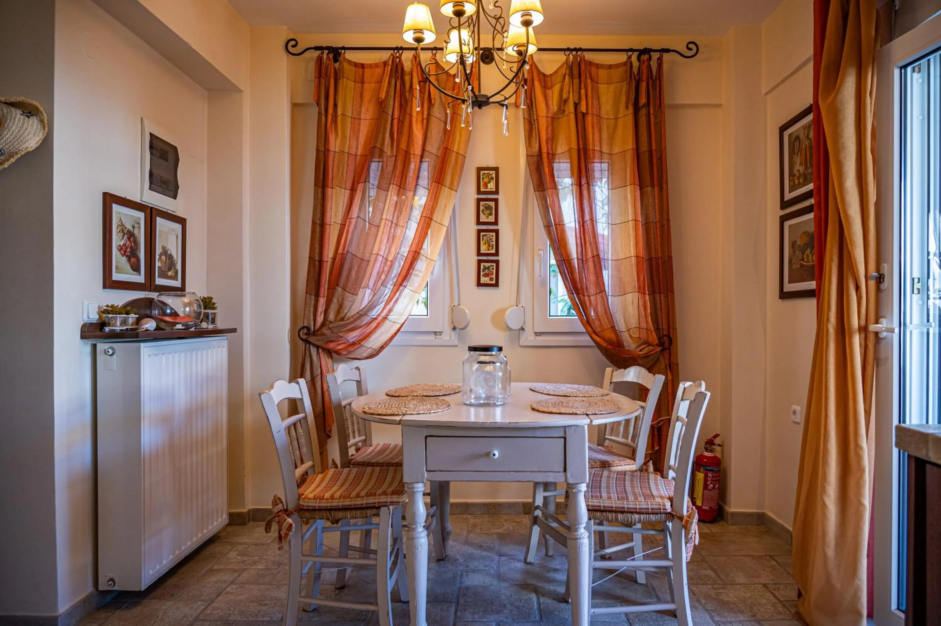 Dining area in Emily's Luxury Suites