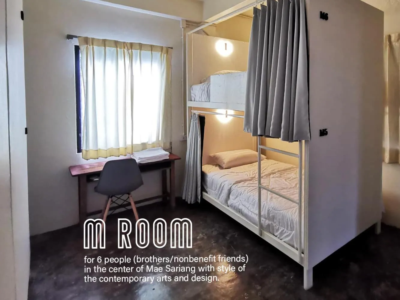 Bedroom in ATOM Poshtel