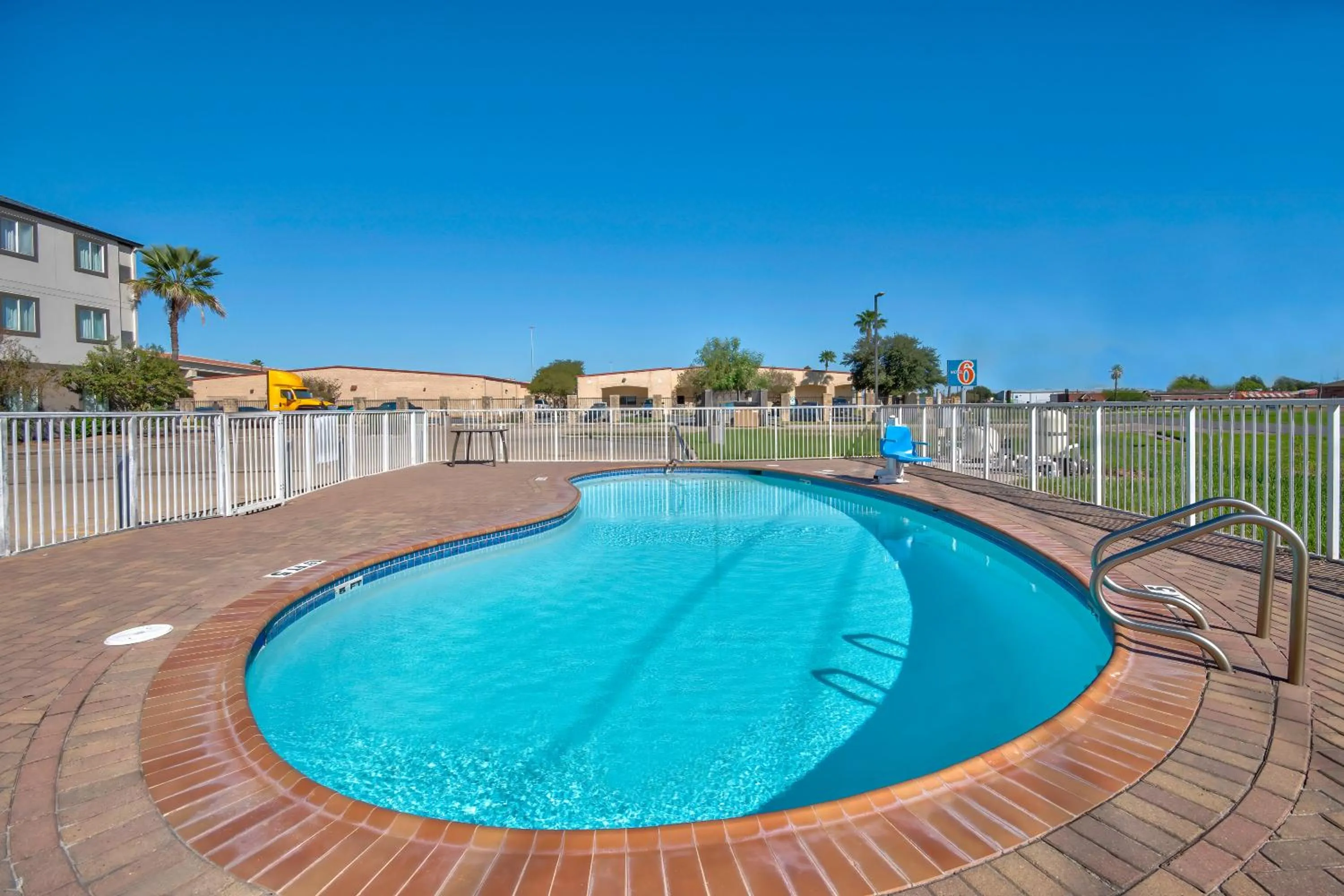 Swimming pool in Motel 6-Harlingen, TX