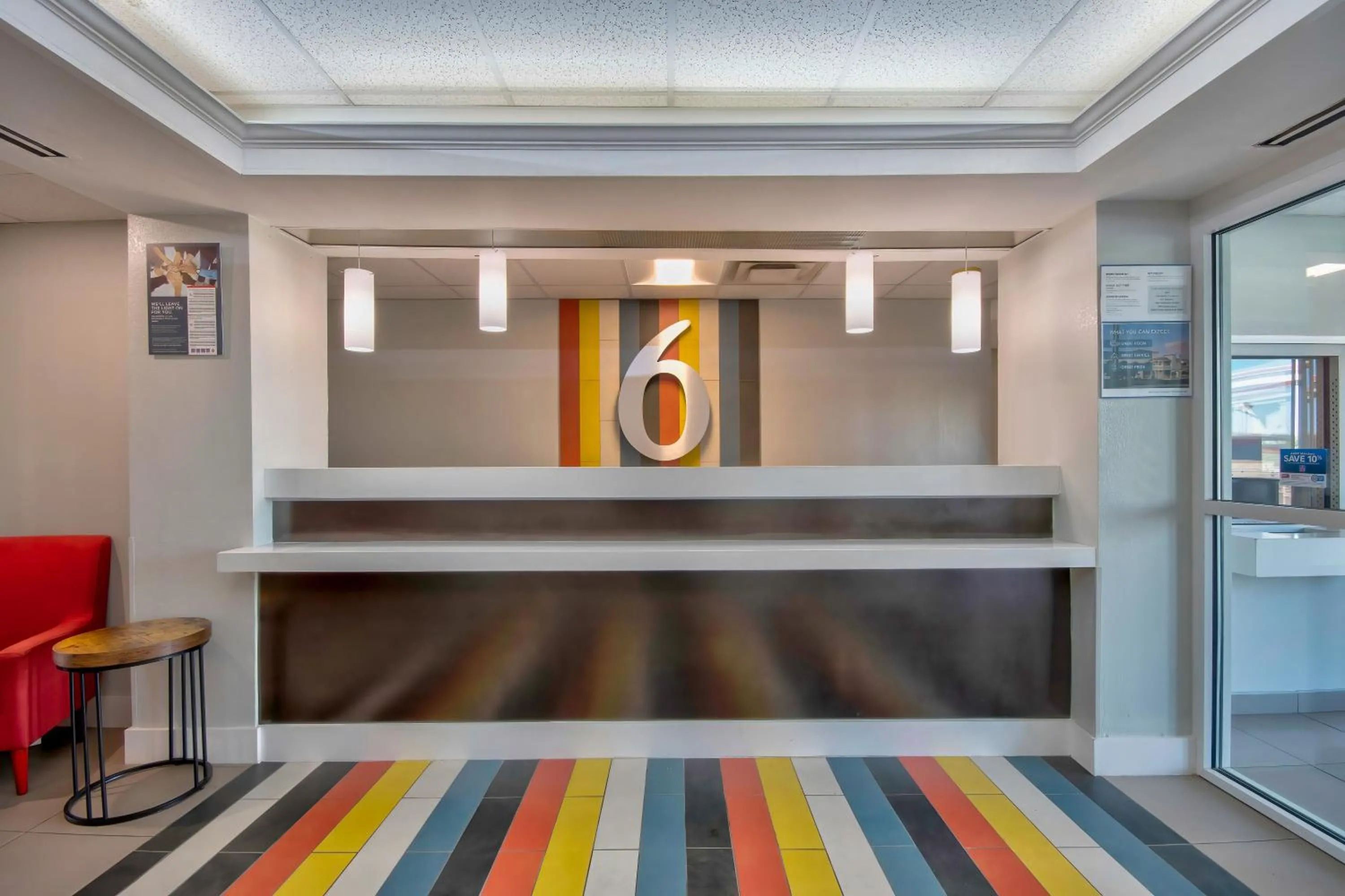 Lobby or reception in Motel 6-Harlingen, TX