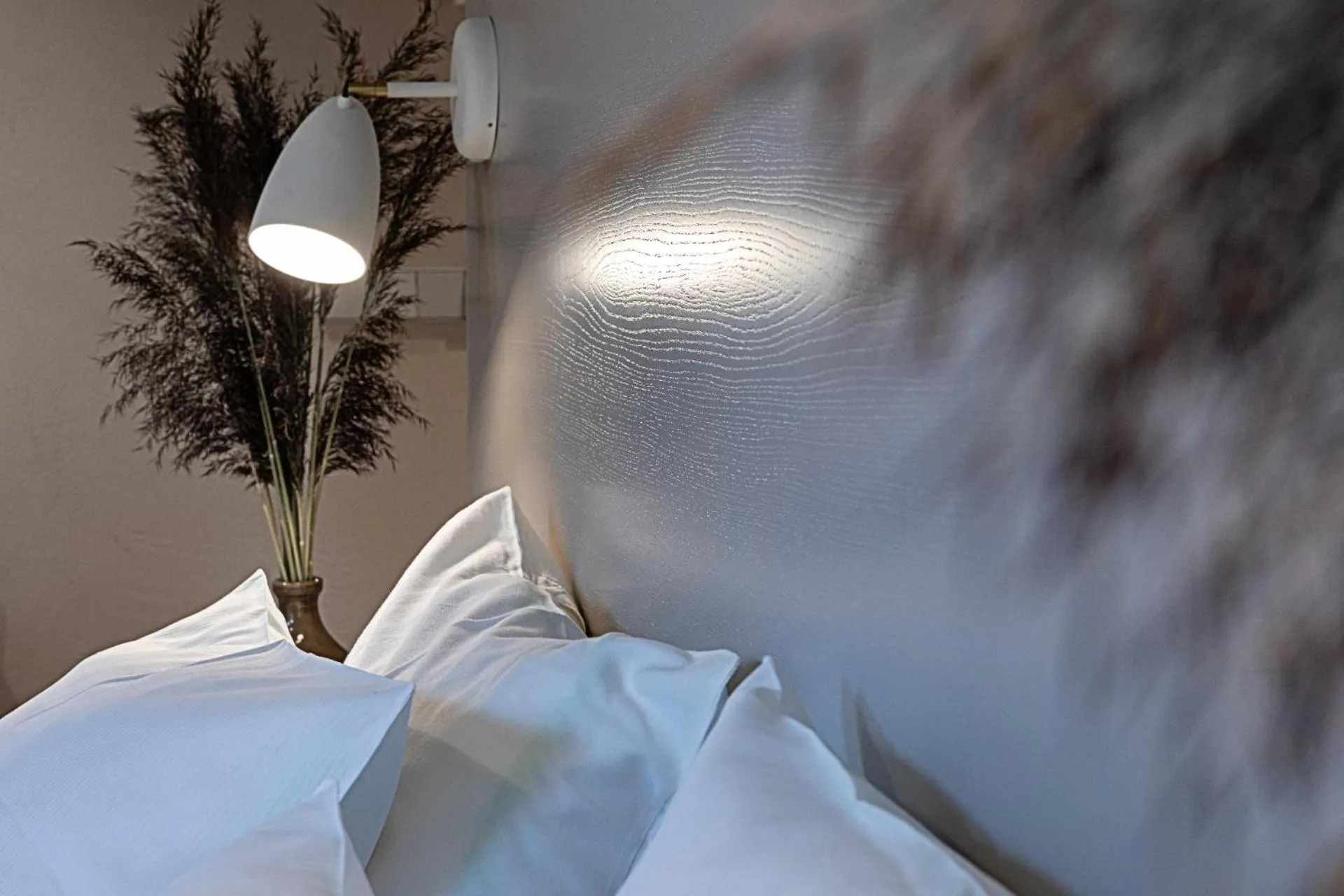 Decorative detail, Bed in Redstone Apartments