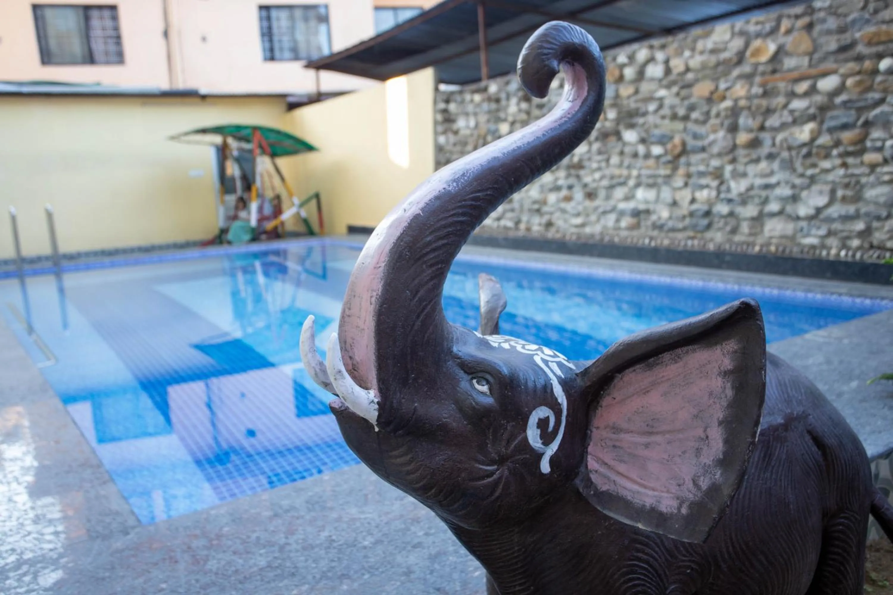 Swimming pool in Hotel Mahadev Inn Pokhara