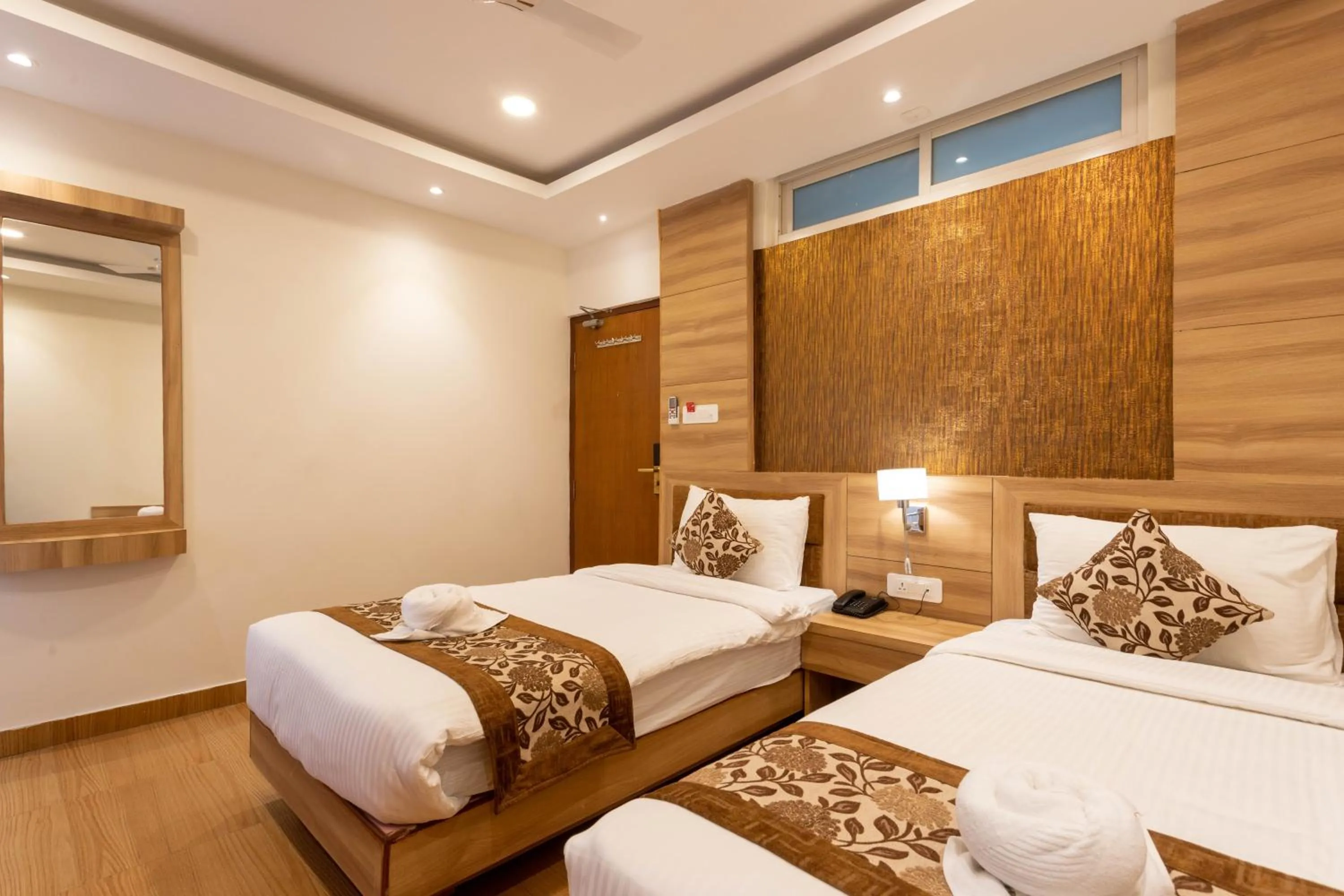 Bed in Hotel Mahadev Inn Pokhara