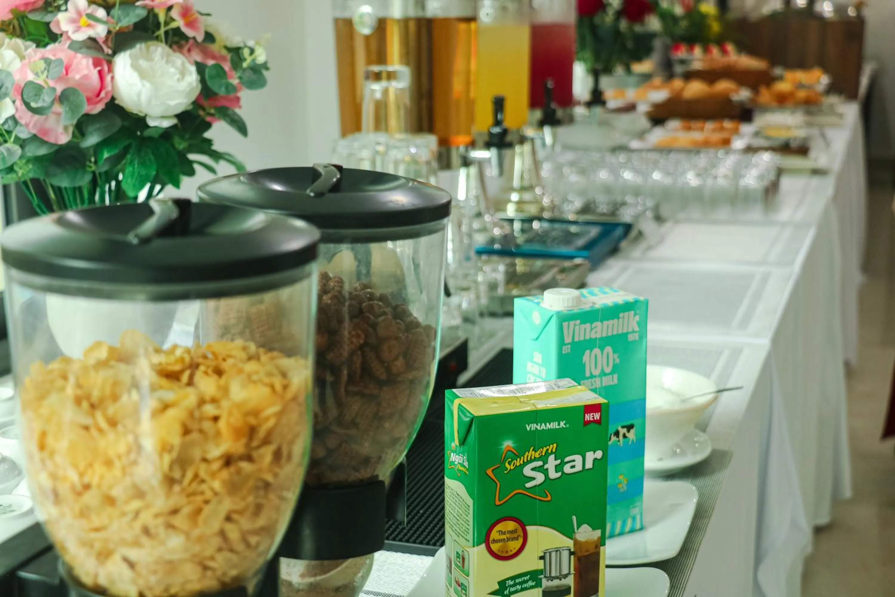 Buffet breakfast in NIGHT SEA HOTEL