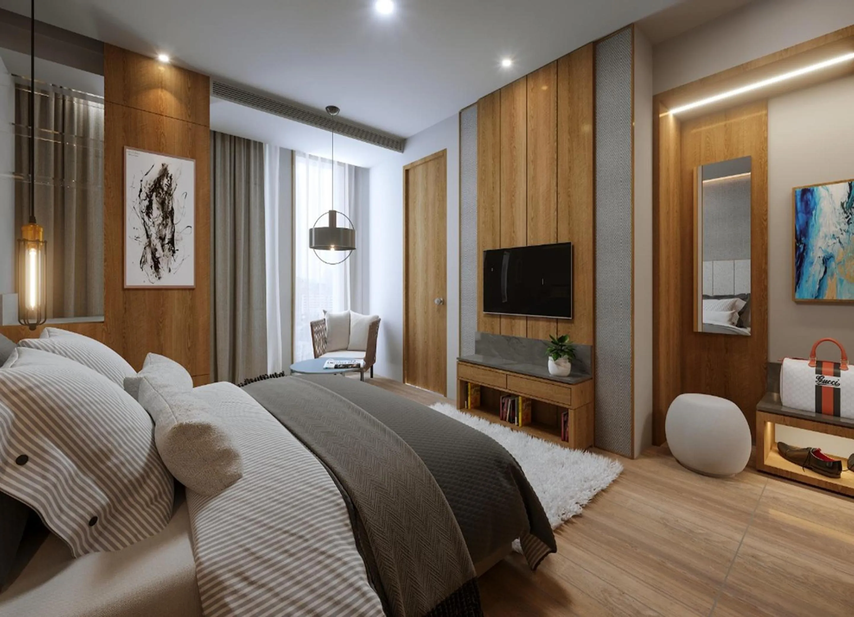 Photo of the whole room in Sarovar Portico Morbi