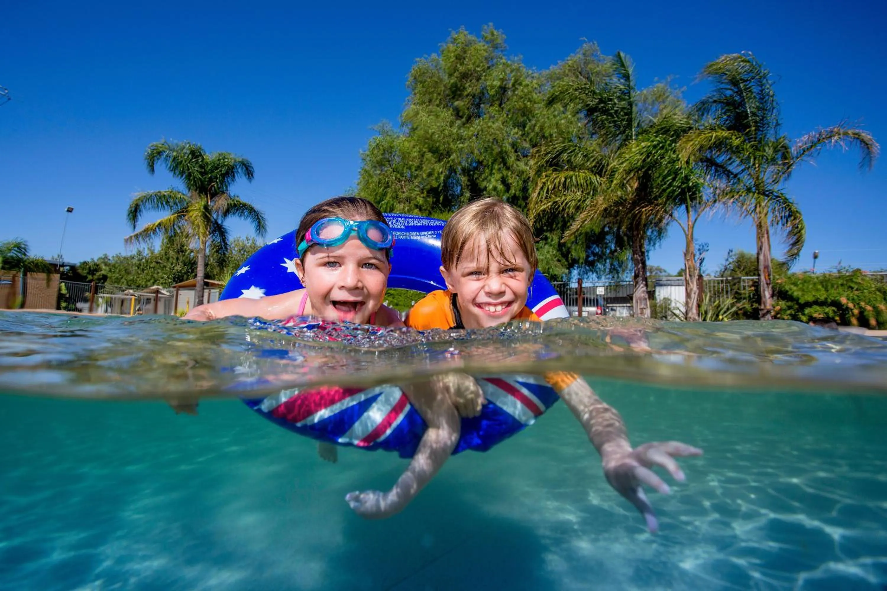 children in NRMA Yarrawonga Mulwala Holiday Park